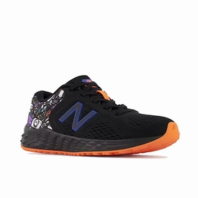 Quick Dash Breathable mesh New Balance Children's Arishi V2 - Black/Orange