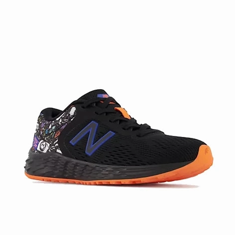 Quick Dash Breathable mesh New Balance Children's Arishi V2 - Black/Orange