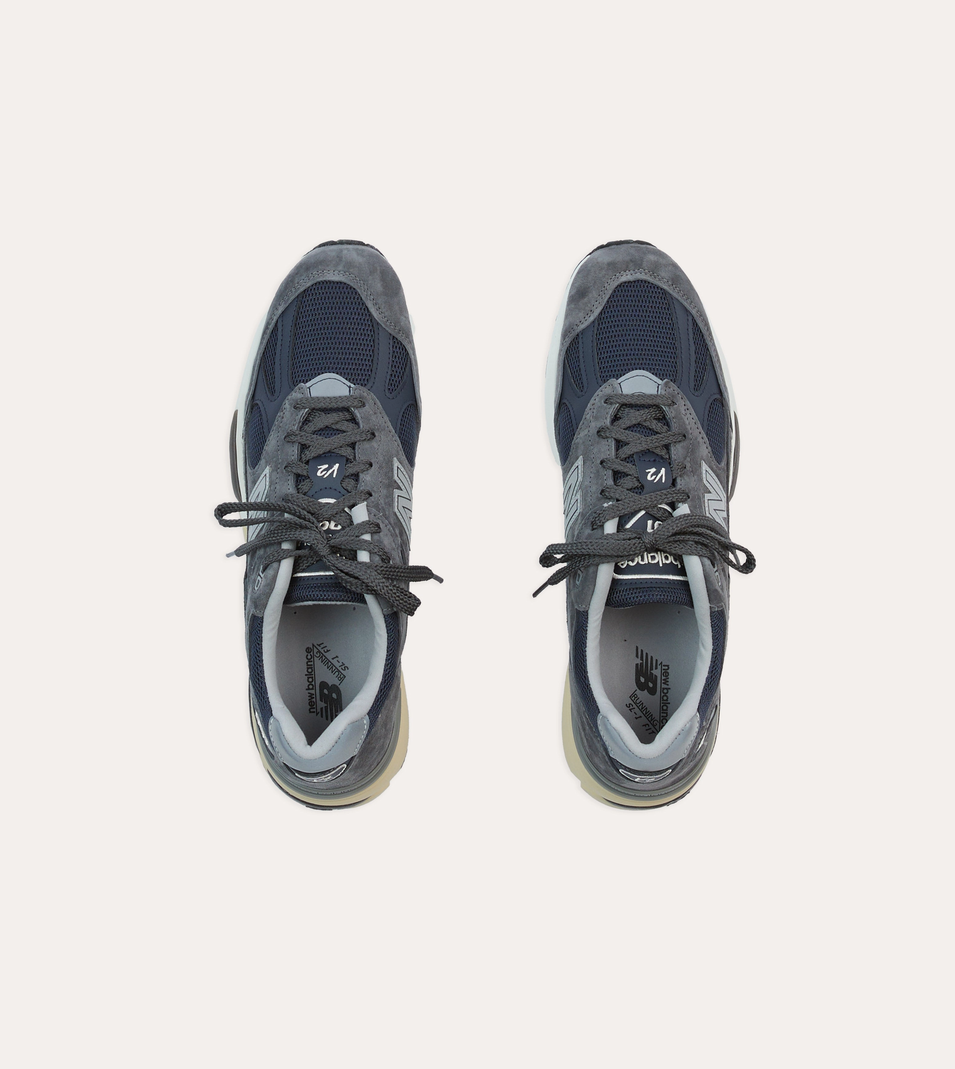 New Balance Dark Gull Grey Made in UK 991v2 Trainers Photo Glam