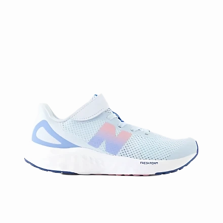 New Balance Girl's Fresh Foam Arishi v4 Lace with Top Strap Frosted Glass Mountain Strong