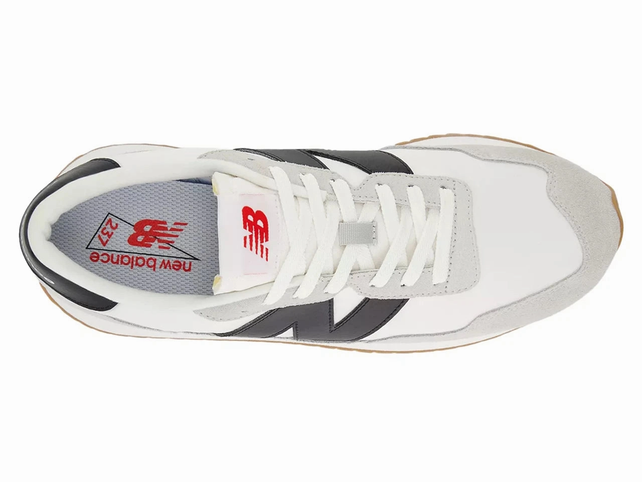 New Balance Men's 237 Sneaker - White Ring Walk Rubber Sole