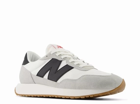 Neutral Alignment Design Ventilated Mesh Travel Enthusiasts New Balance Men's 237 Sneaker - White