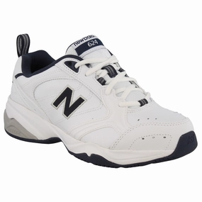 New Balance Men's MX624WN2 Cross Training Sneaker - White Flexible Design Adjustable Closure