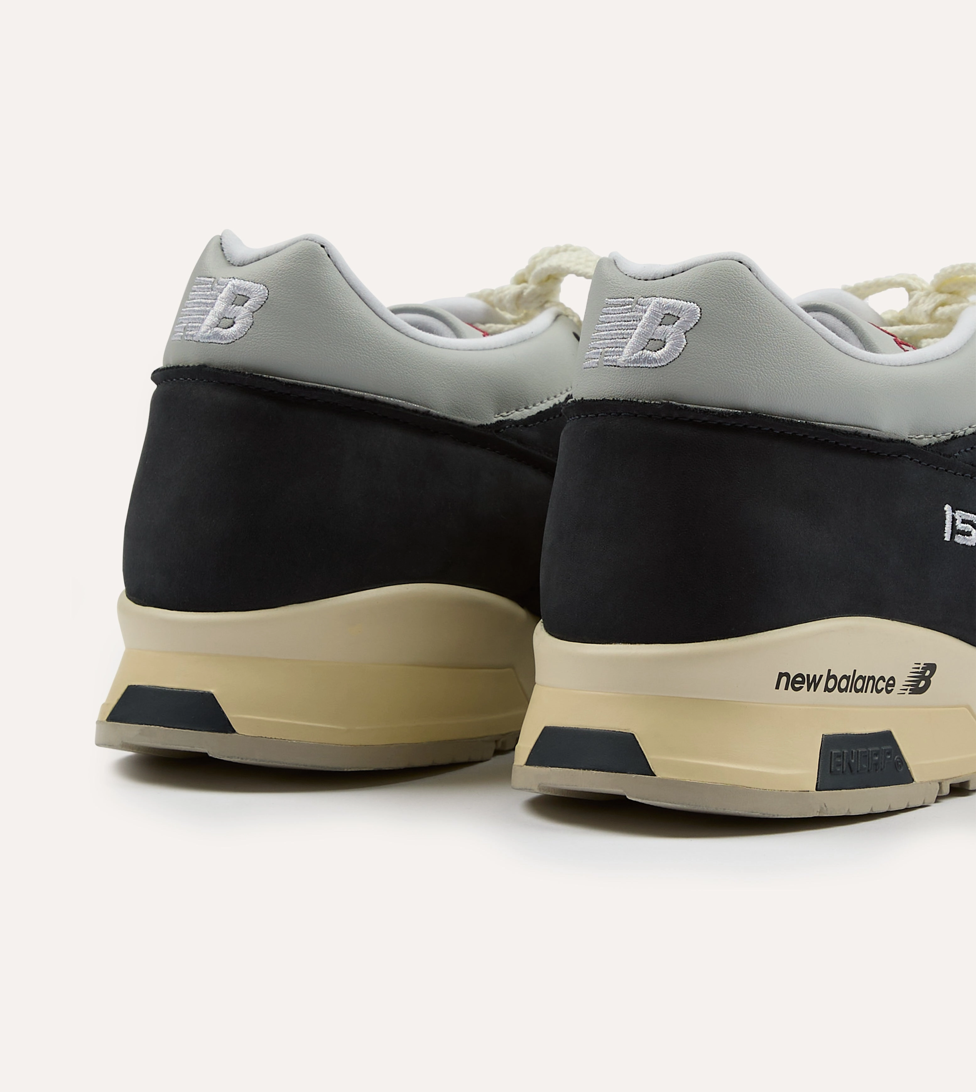 New Balance Navy Vintage Sport Made in UK 1500 Trainers Month Strong Traction pattern