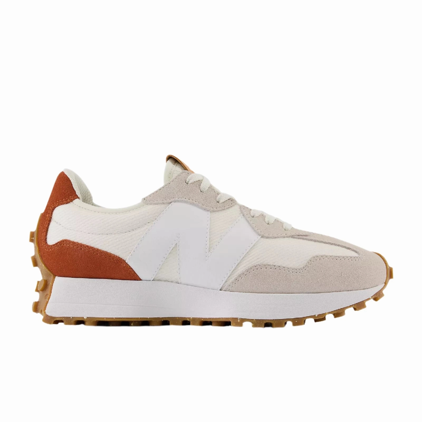 New Balance Women's 327 Retro Sneaker - Sea Salt/Rust Oxide Baby Soft Seamless Interior