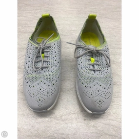 Shoes Sneakers By Cole-haan In Green & Grey, Size: 6 Breathable Jacquard Weave Collar Padding