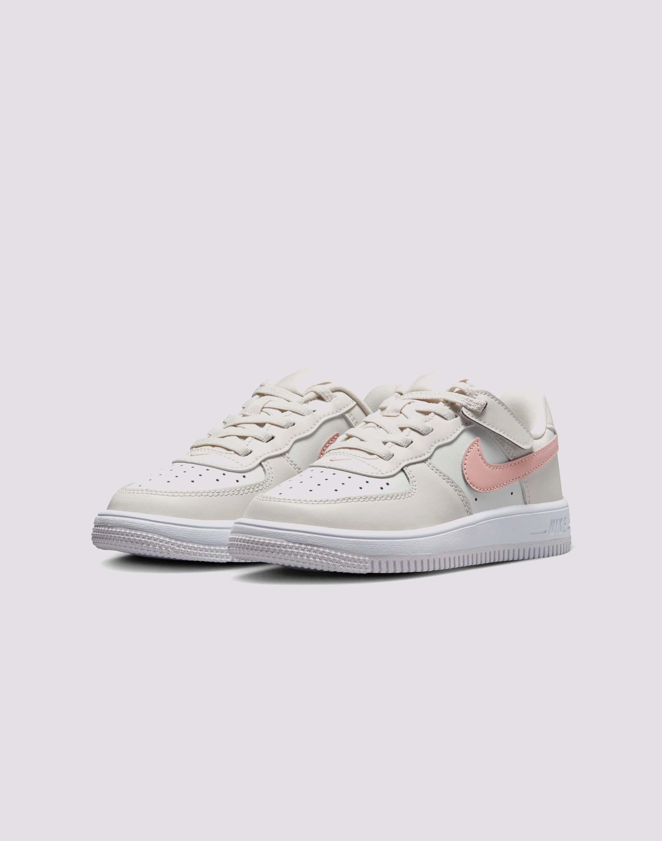 Nike Air Force 1 Low EasyOn Toddler Girls'&nbsp;"Phantom/Echo Pink/Summit White"&nbsp;Shoe Reinforced toe Comfort Padding