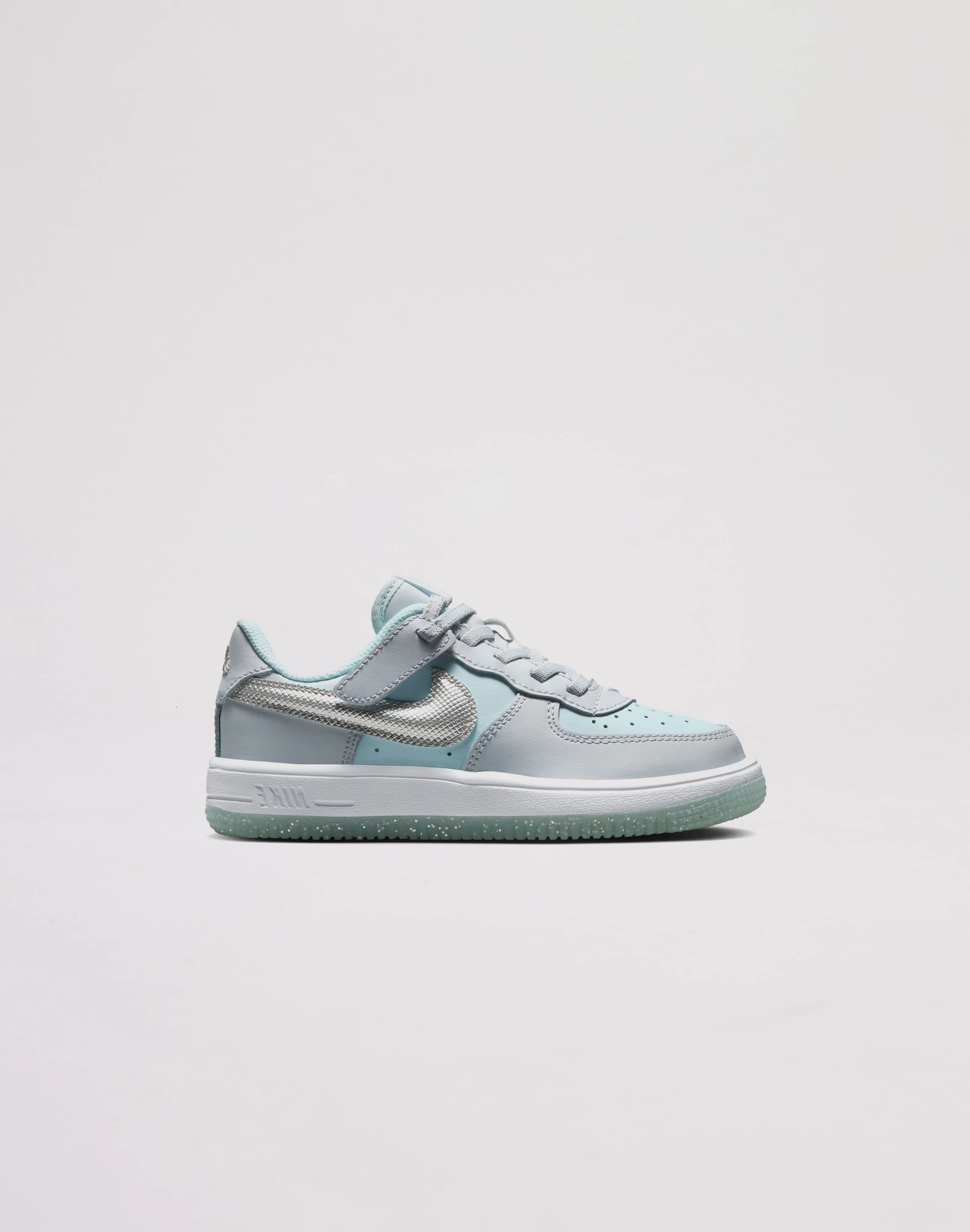 Lightweight Frame Nike Air Force 1 Low EasyOn Toddler Girls' "Pure Platinum/Metallic Silver"
