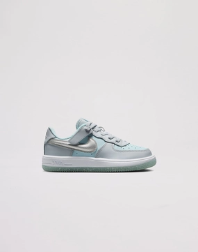 Lightweight Frame Nike Air Force 1 Low EasyOn Toddler Girls' "Pure Platinum/Metallic Silver"