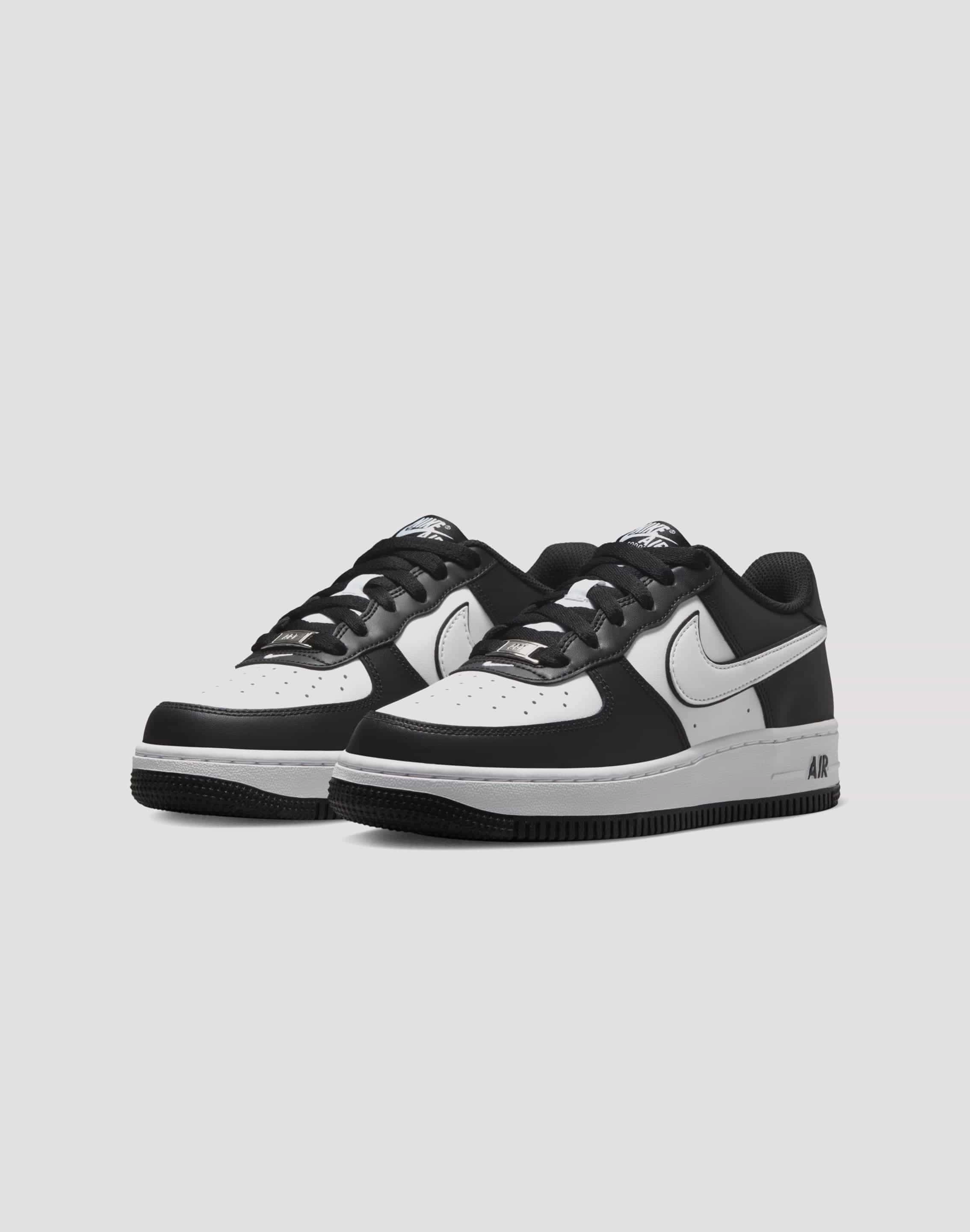 Nike Air Force 1 LV8 2 Grade School Kids' Black/White Non Slip Pattern