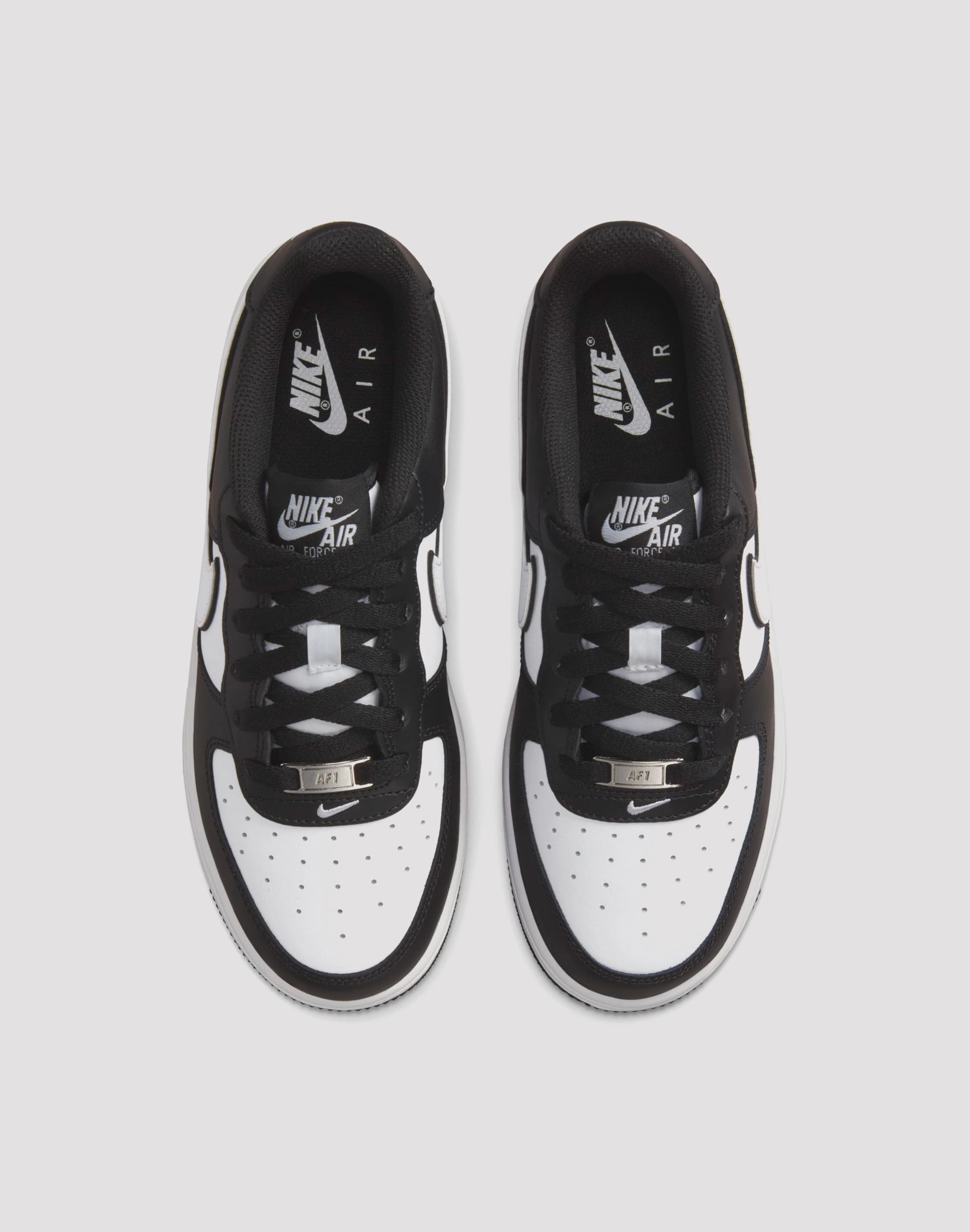 Abrasion Resistant Material Nike Air Force 1 LV8 2 Grade School Kids' Black/White