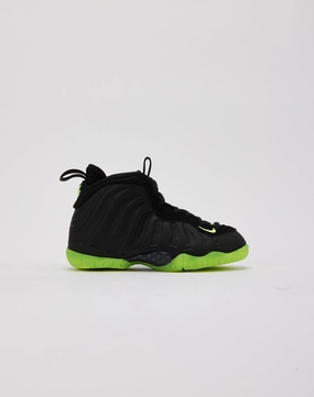 Contoured Footbed Low - heeled kids' shoes Nike Little Posite One 'Black Volt' Pre-School