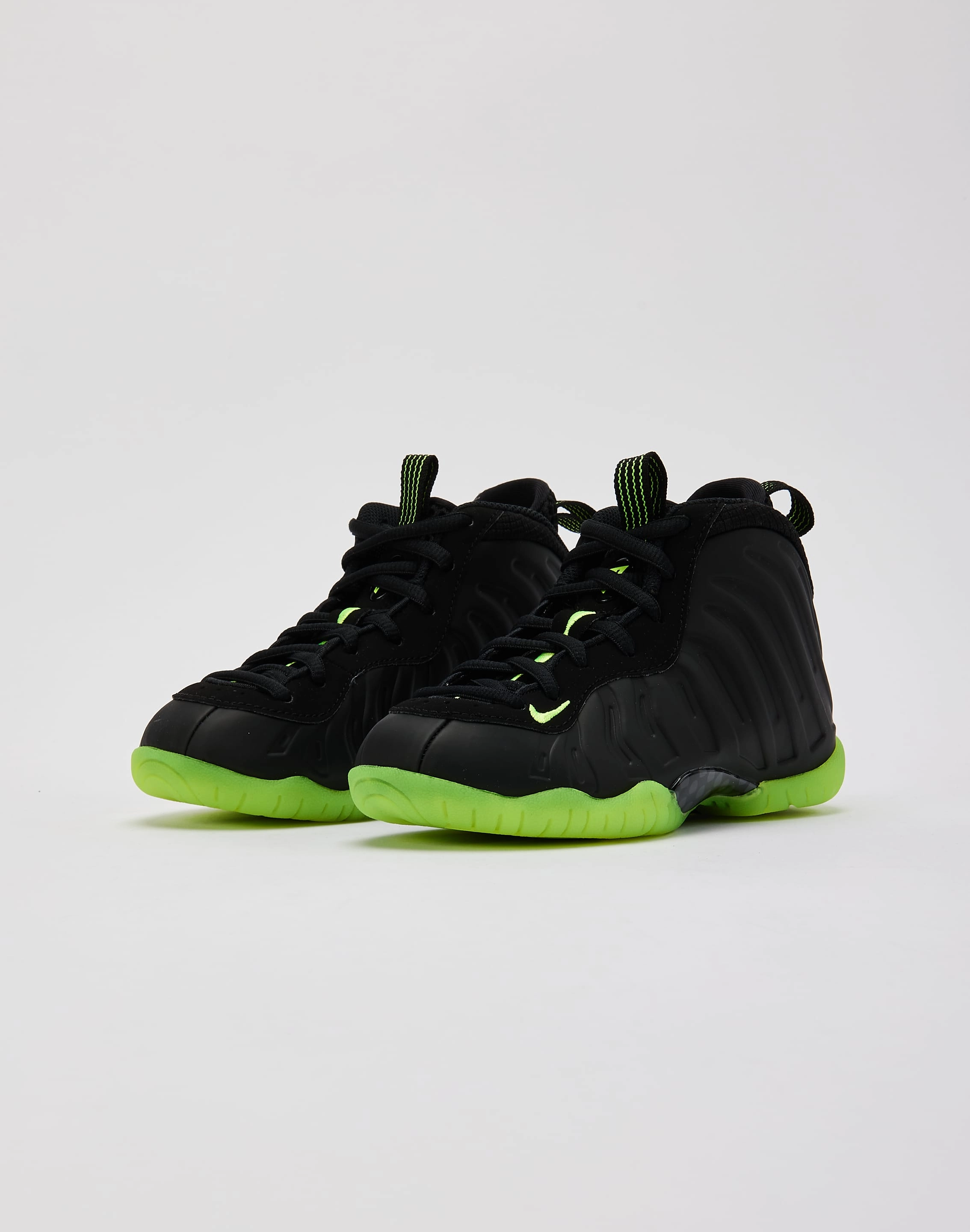 Nike Little Posite One 'Black Volt' Pre-School Sock Like Fit