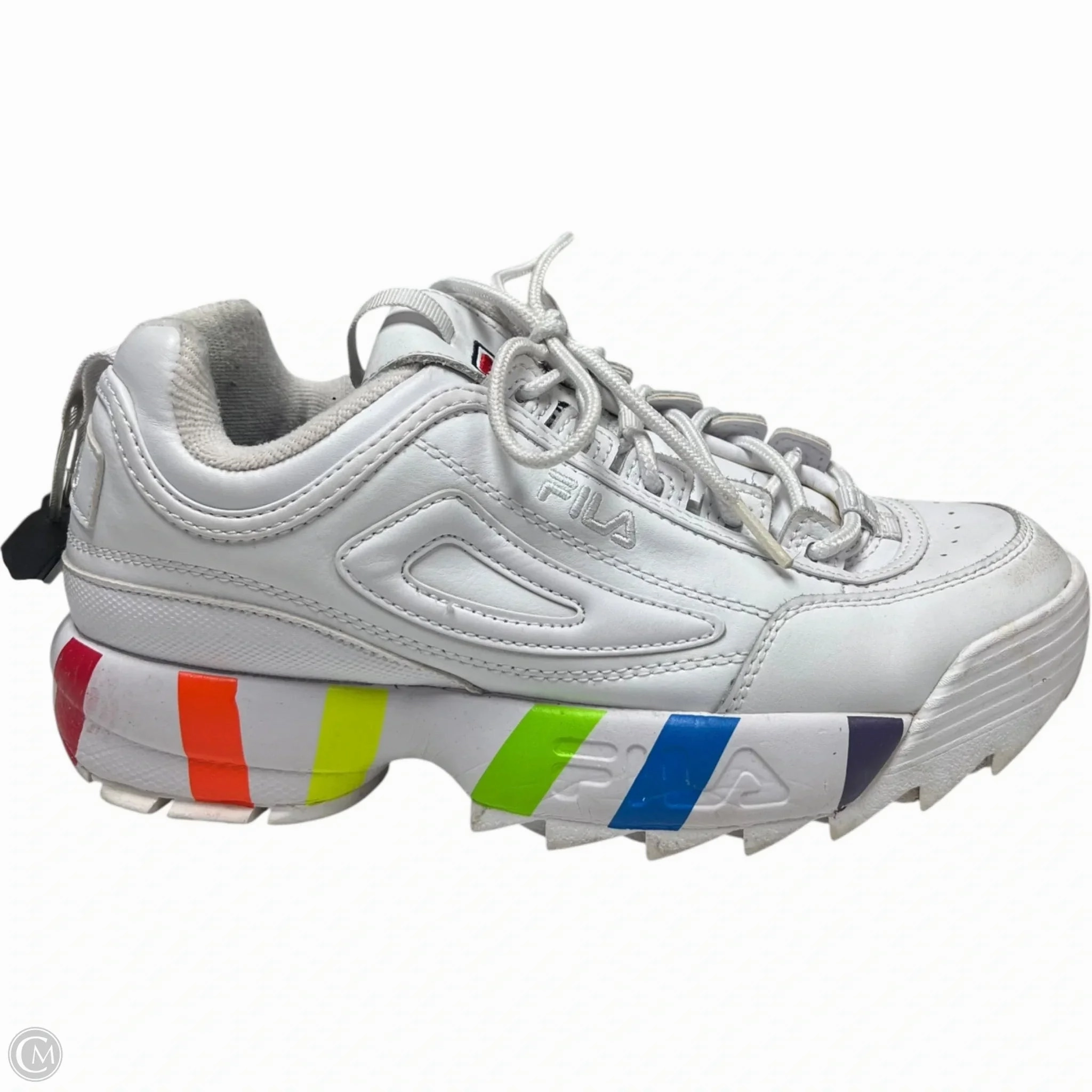 Quick Drying Fabric Zero Drop Platform Shoes Sneakers By Fila In White, Size: 8