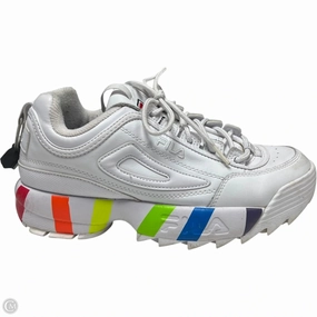 Quick Drying Fabric Zero Drop Platform Shoes Sneakers By Fila In White, Size: 8