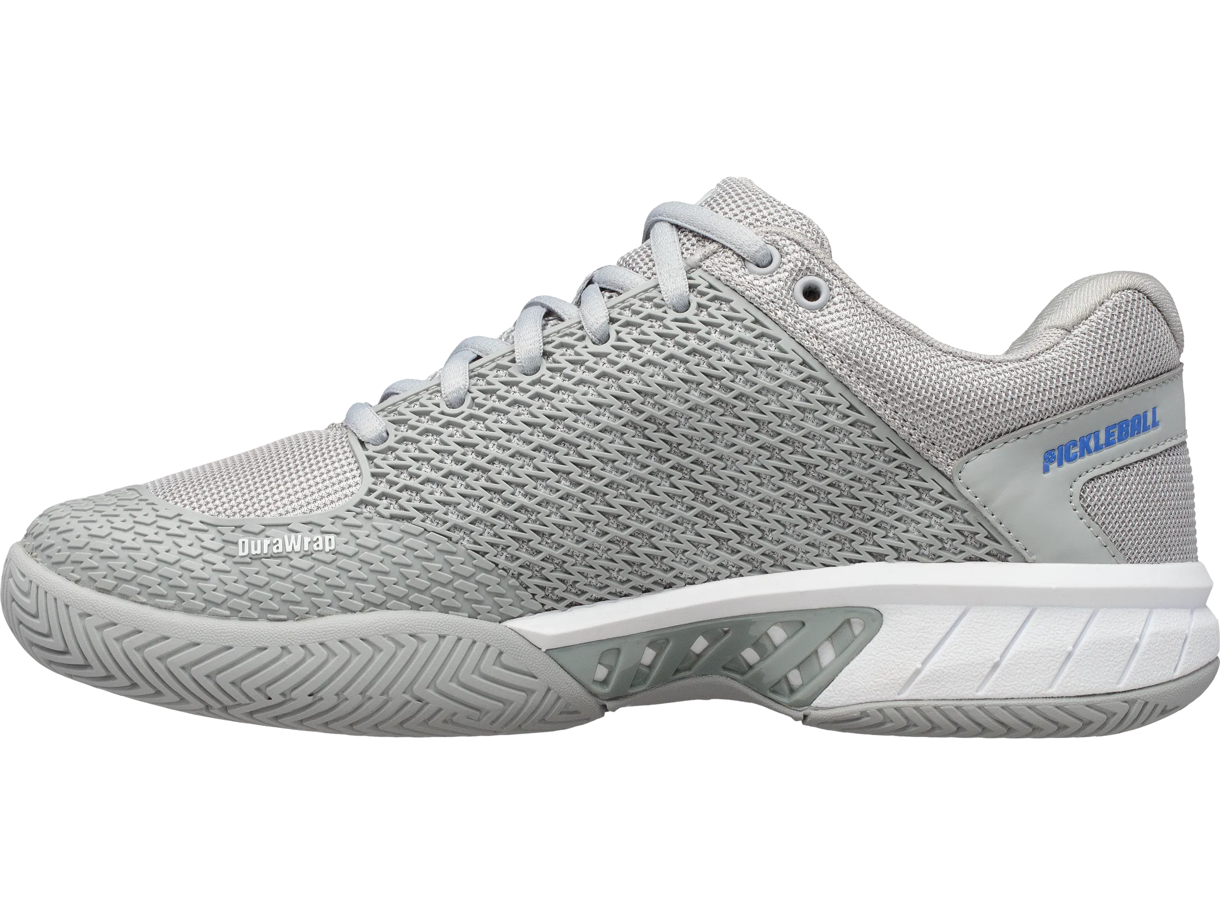 97292-072-W | EXPRESS LIGHT PICKLEBALL-WIDE | HIGH-RISE/WHITE Smooth Soles Ventilated Mesh Long Distance