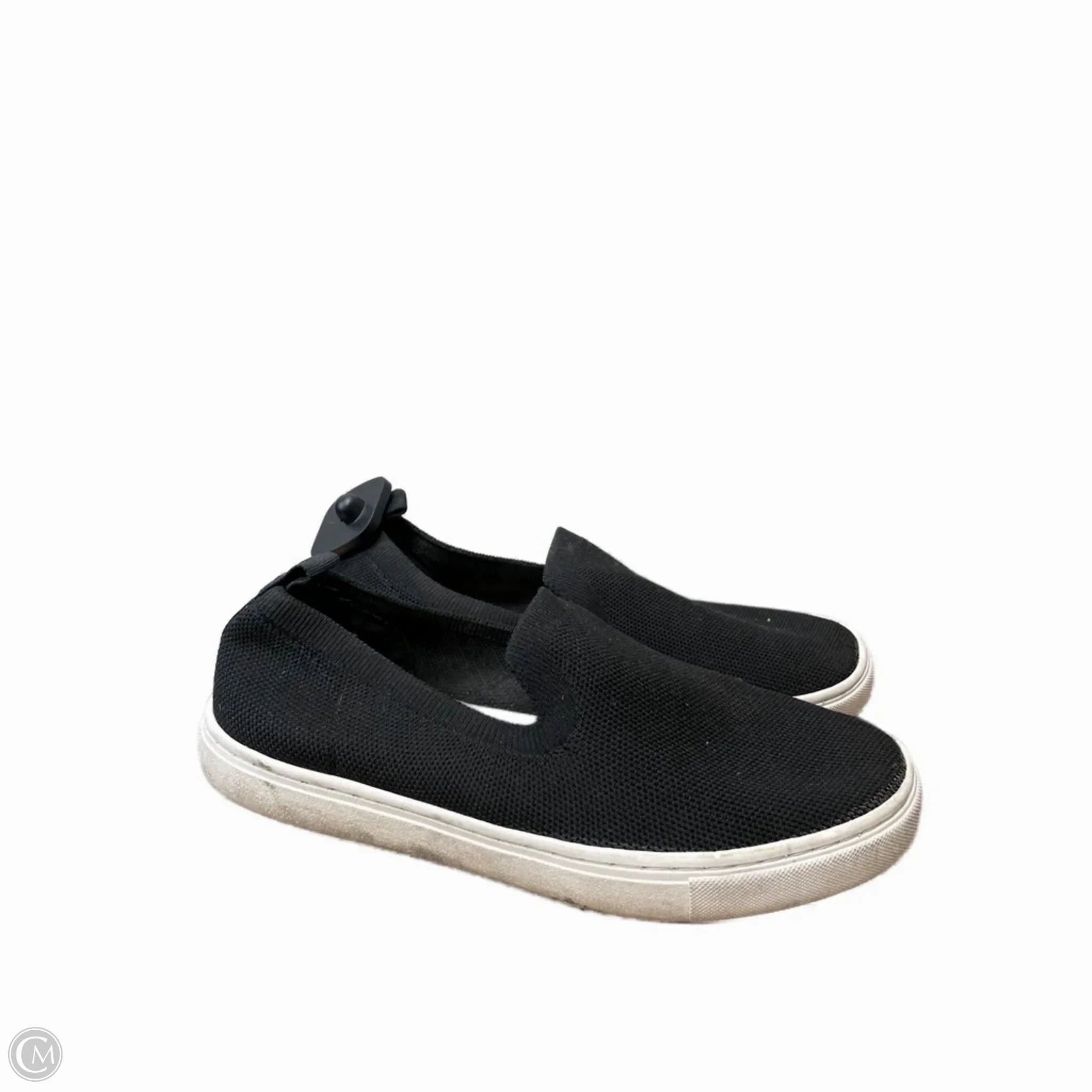 Shoes Sneakers By Lane Bryant In Black & White, Size: 8 Microperforation Detail