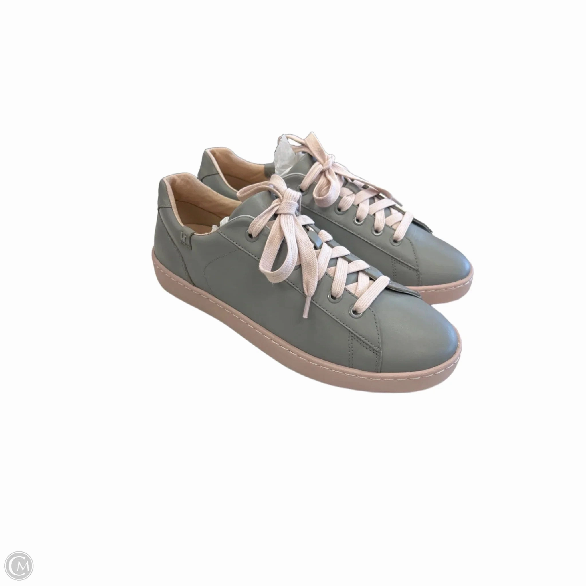 Breathable Collar Padding Recycled Mesh Upper Shoes Sneakers By Vionic In Grey & Pink, Size: 9.5