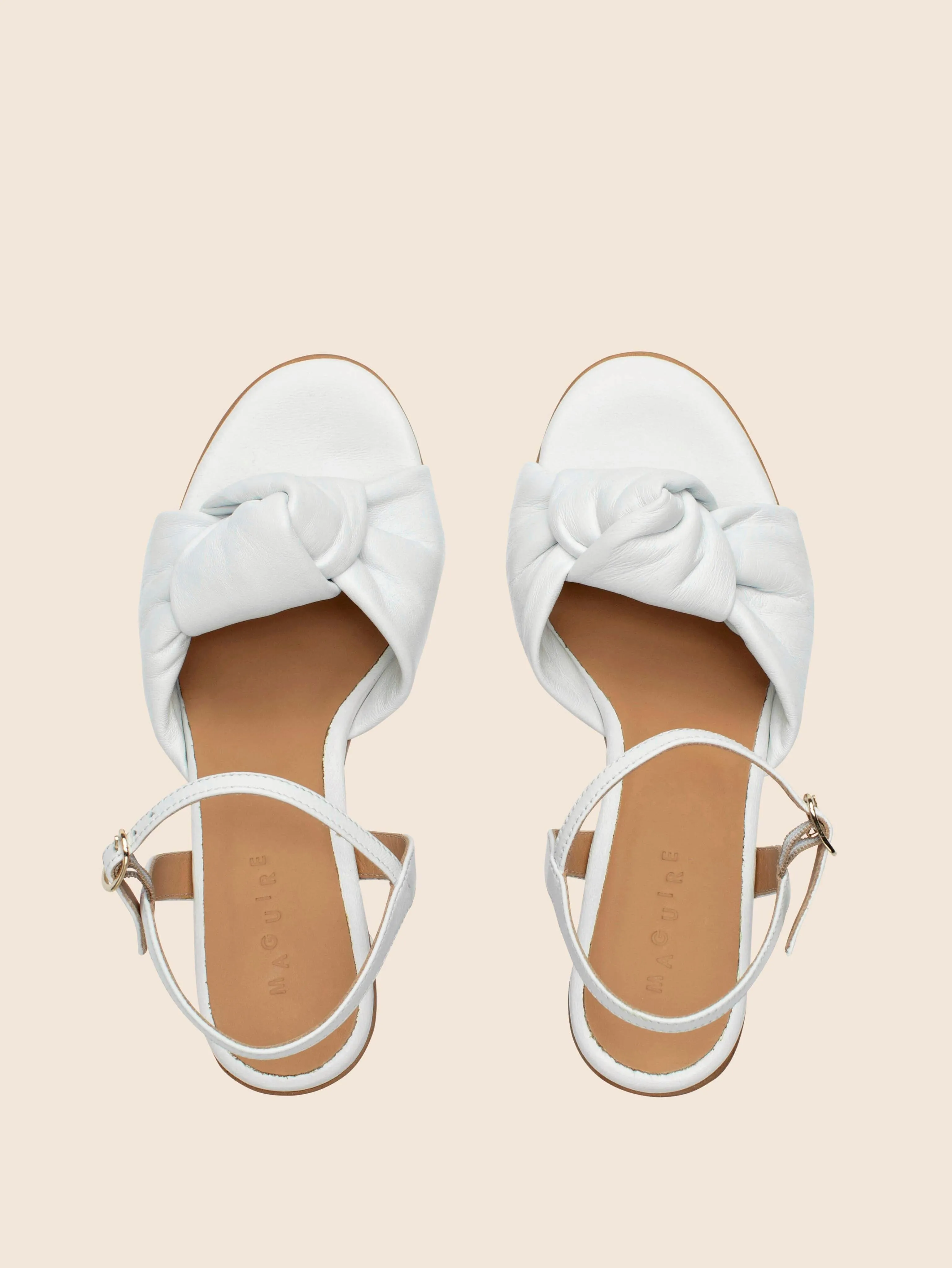 Noto White Heel Effortless Design Polished Style