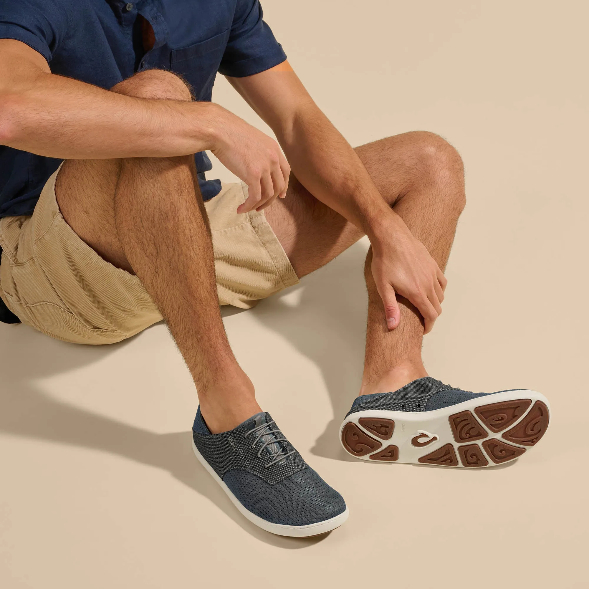 Nohea Moku - Charcoal / Clay Low Profile Footbed Strap