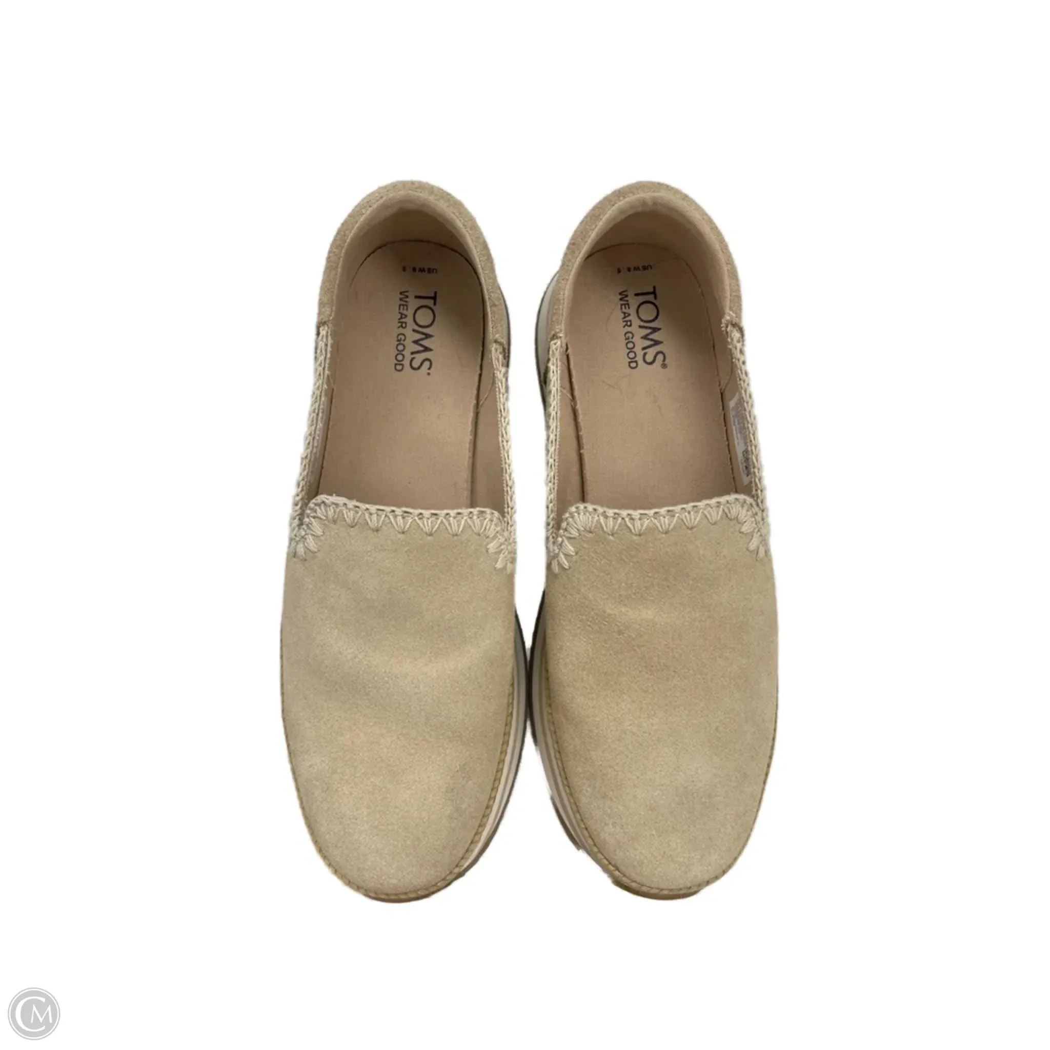 Streamlined Soft Flex Shoes Sneakers By Toms In Tan, Size: 8.5