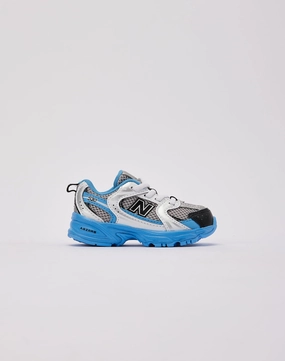 arch - hugging Padded New Balance 530 'Silver Azure' Toddler