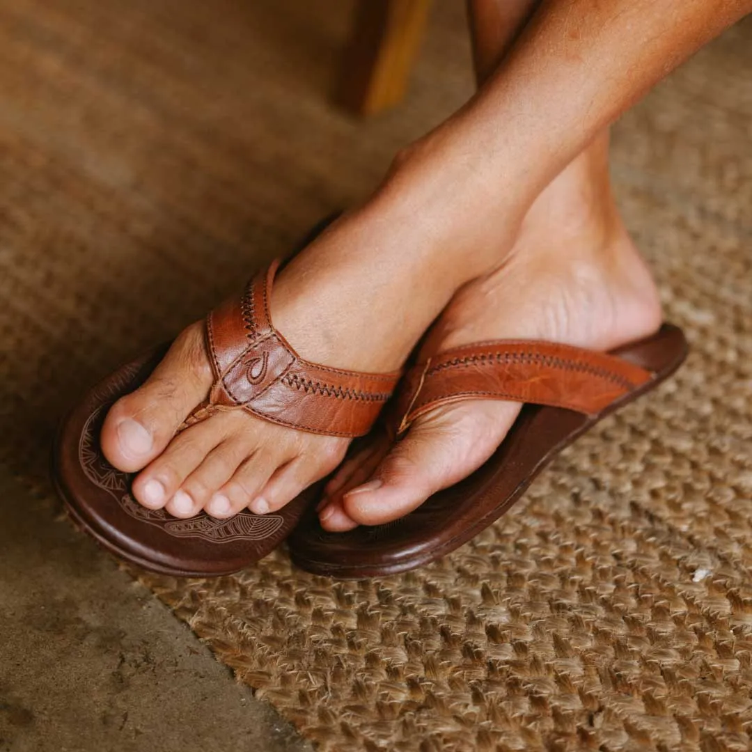 Travel sandals Compression Molded Hiapo - Rum / Dark Wood