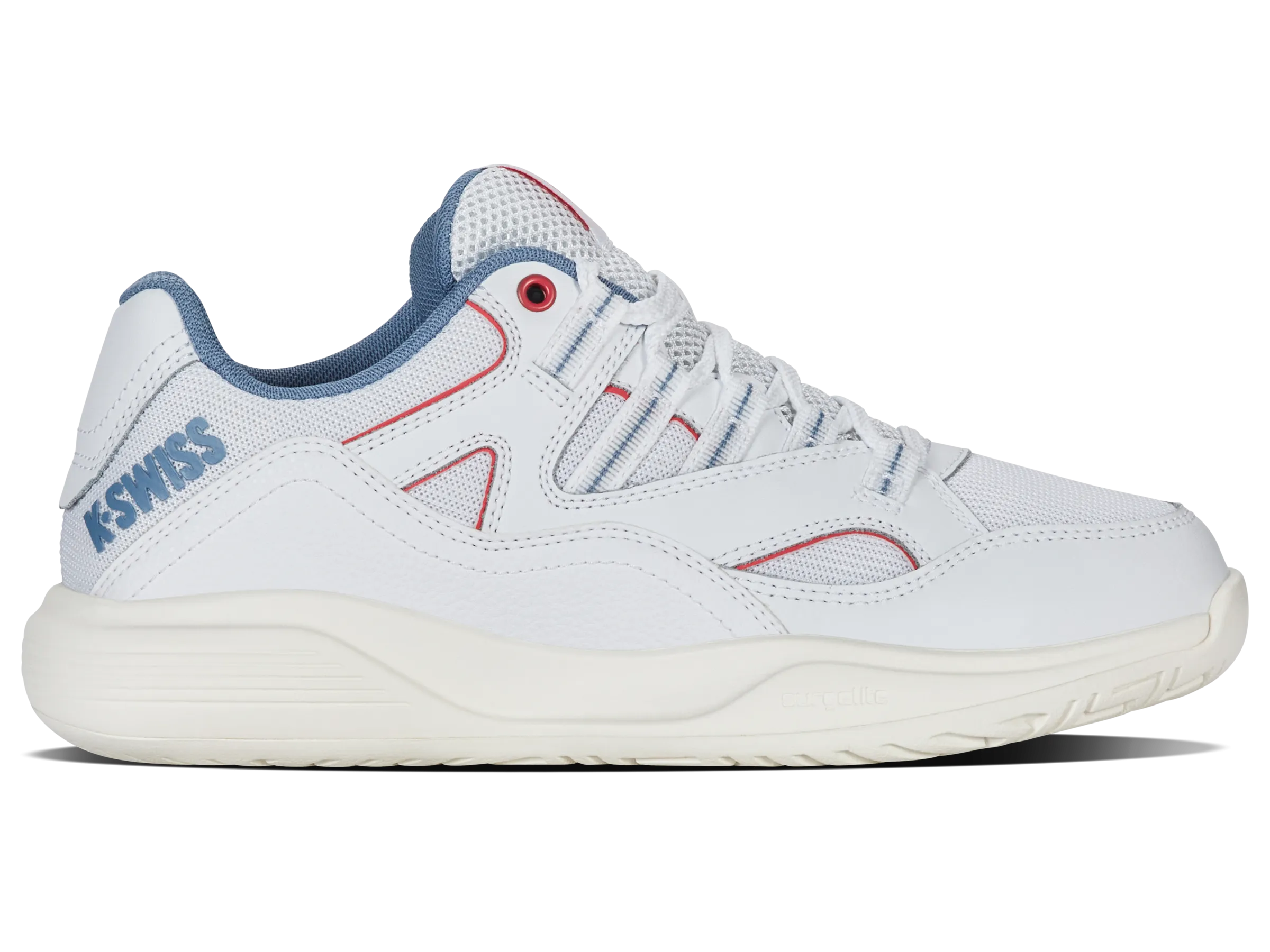 Stretchable Material 94076-163-M | TURA TEAM | WHITE/FADED DENIM/DUBARRY