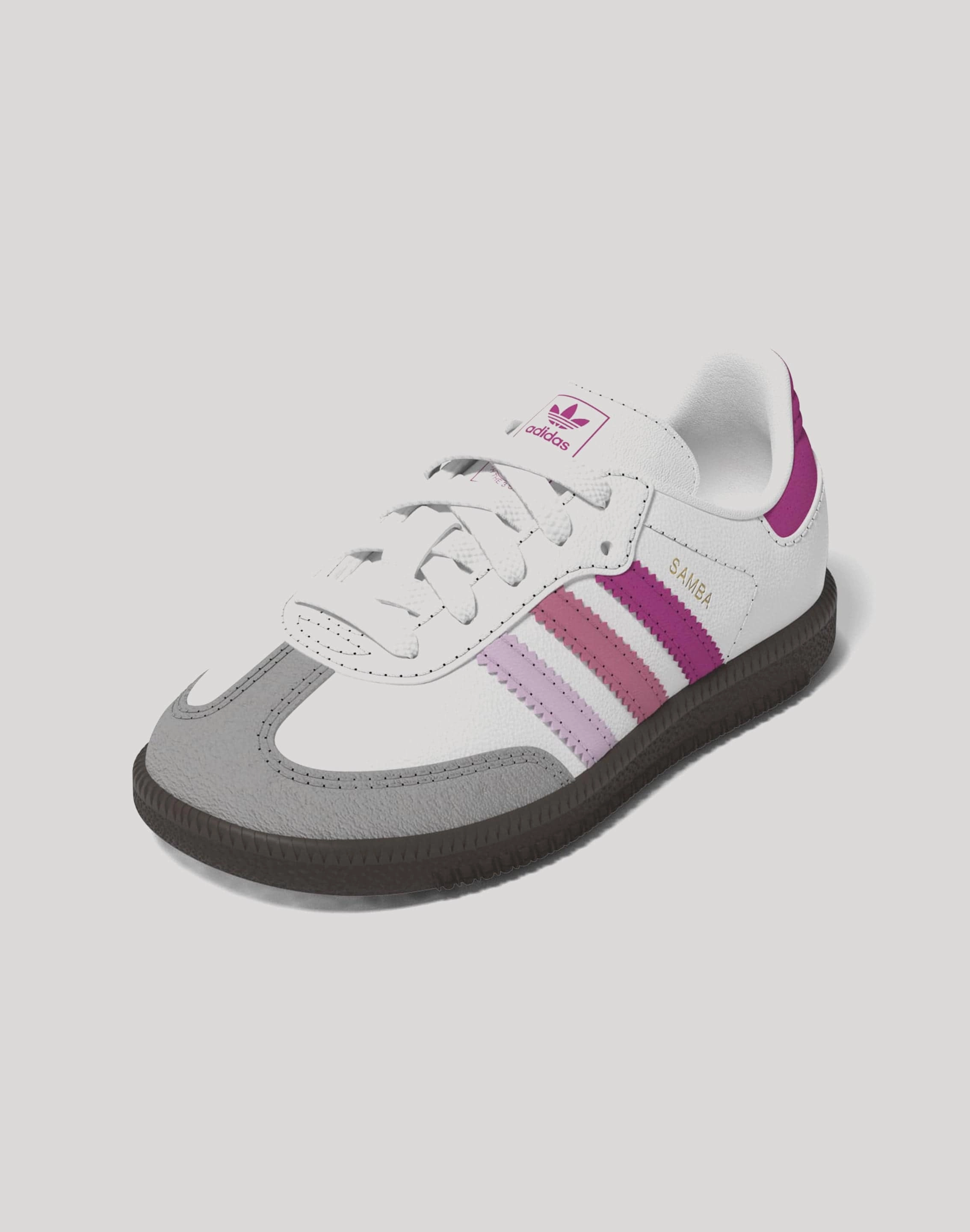 Weekend wear for kids Arch support Adidas SAMBA OG J TD ROSE/ORCHID/WHT