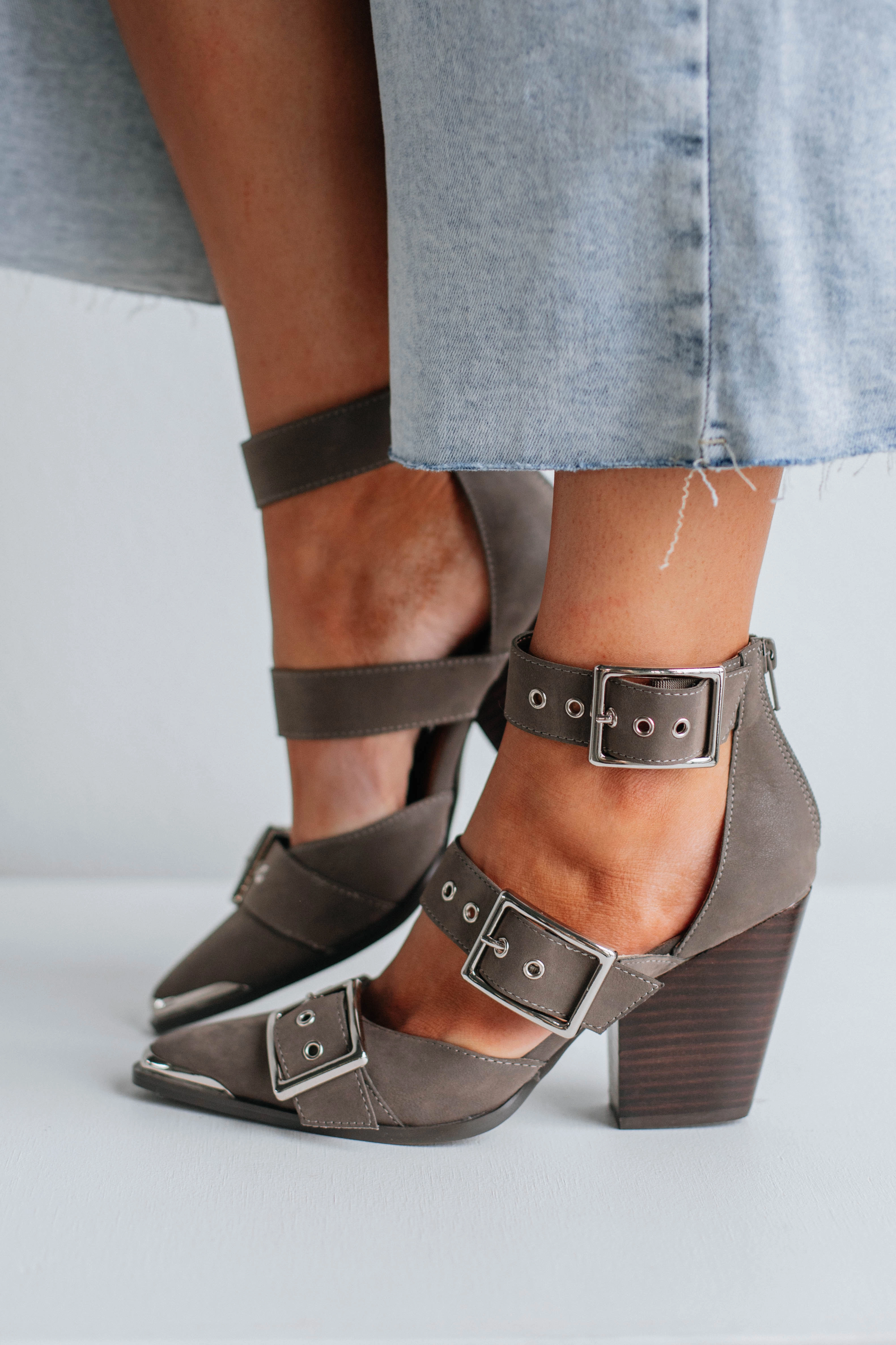 Proving My Point Heels - Charcoal Breathable