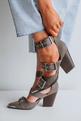 Arch Support Wellness Seekers Soft Interior Proving My Point Heels - Charcoal