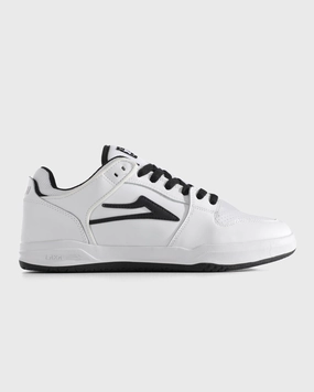 Smooth ride Abrasion Resistant Toe Telford Low  -  White/Black Leather