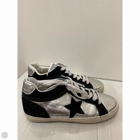 Shoes Sneakers By Vintage Havana In Black & Silver, Size: 9 Shock Absorbing Rubber
