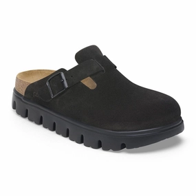 Dynamic Arch Cushion Crystal Glow Papillio by Birkenstock Women's Boston Chunky Clog - Black Suede