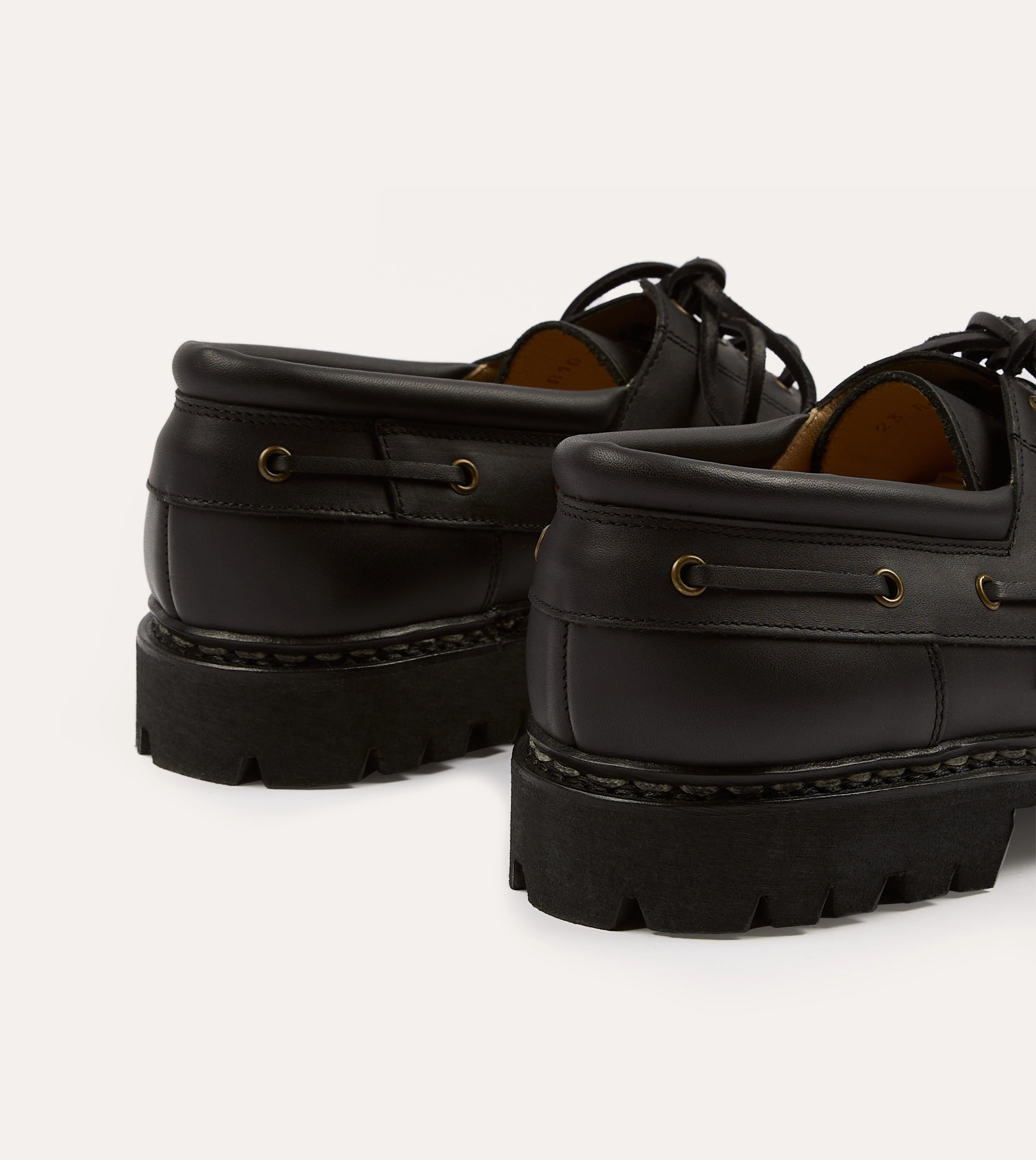 Urban Chill Paraboot Chimey Noir Calf Leather Derby Shoe