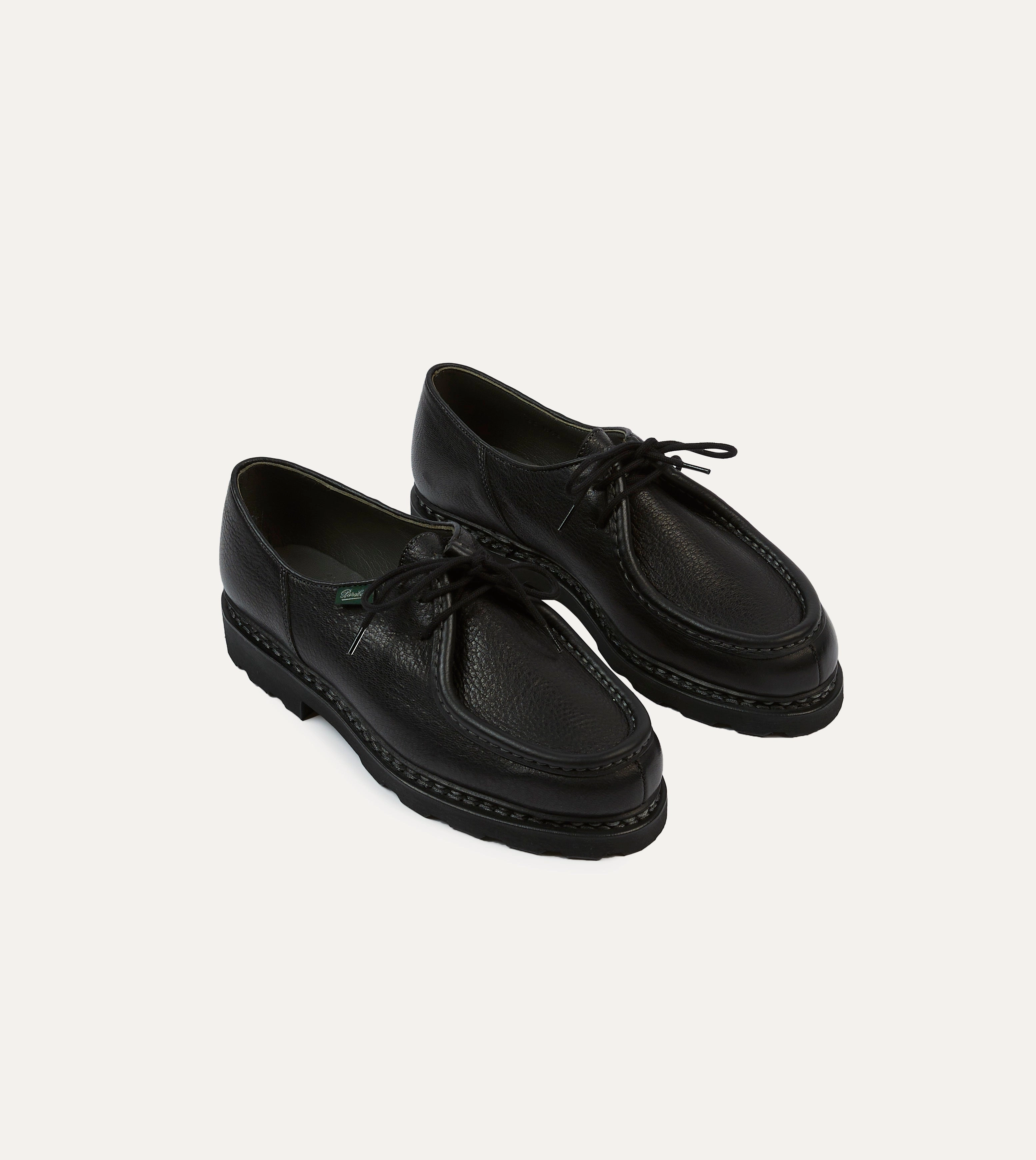 Concert Mood Classic Chic Paraboot Michael Noir Deer Leather Derby Shoe