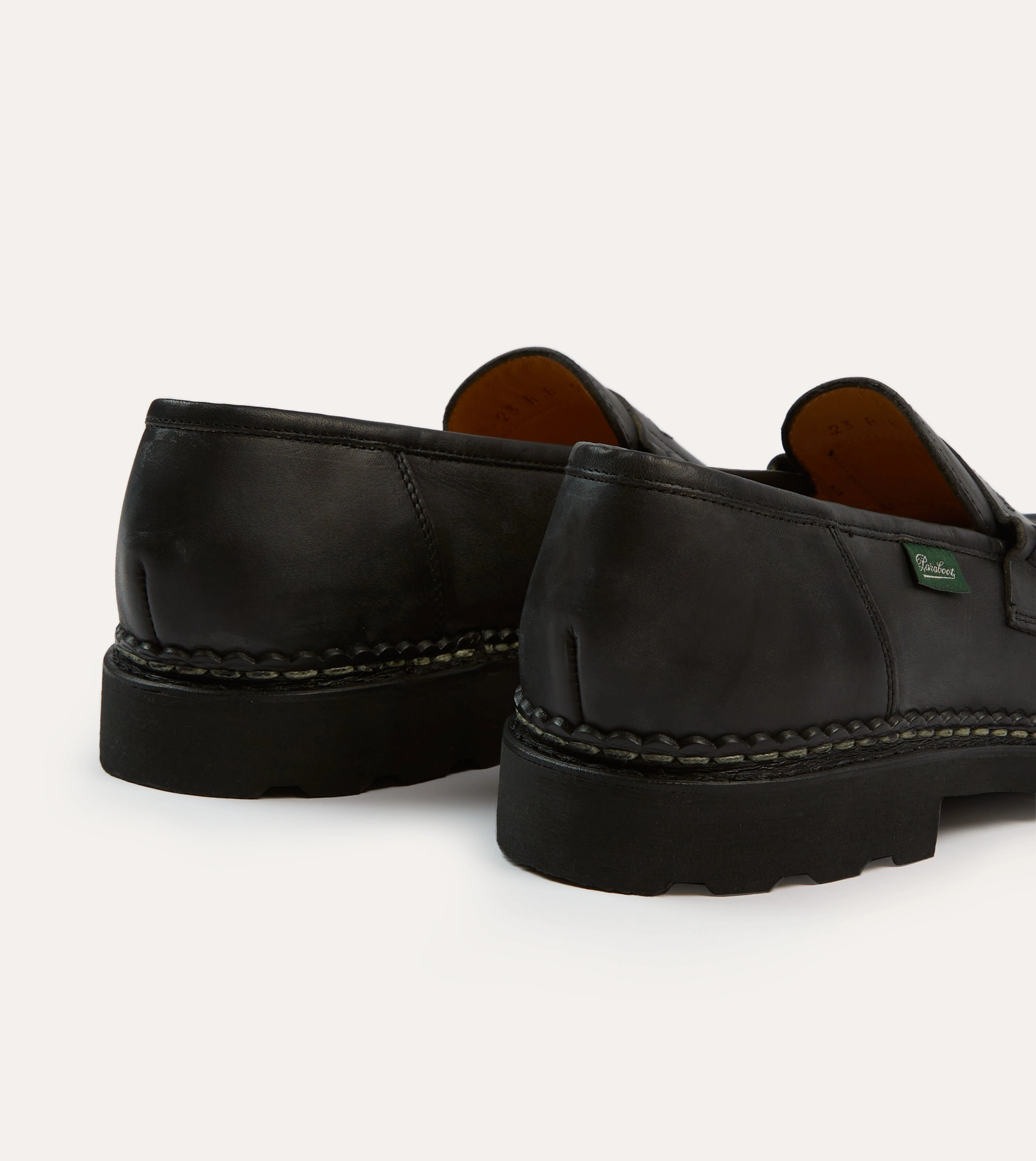 Paraboot Reims Black Leather Loafer Grace Walk