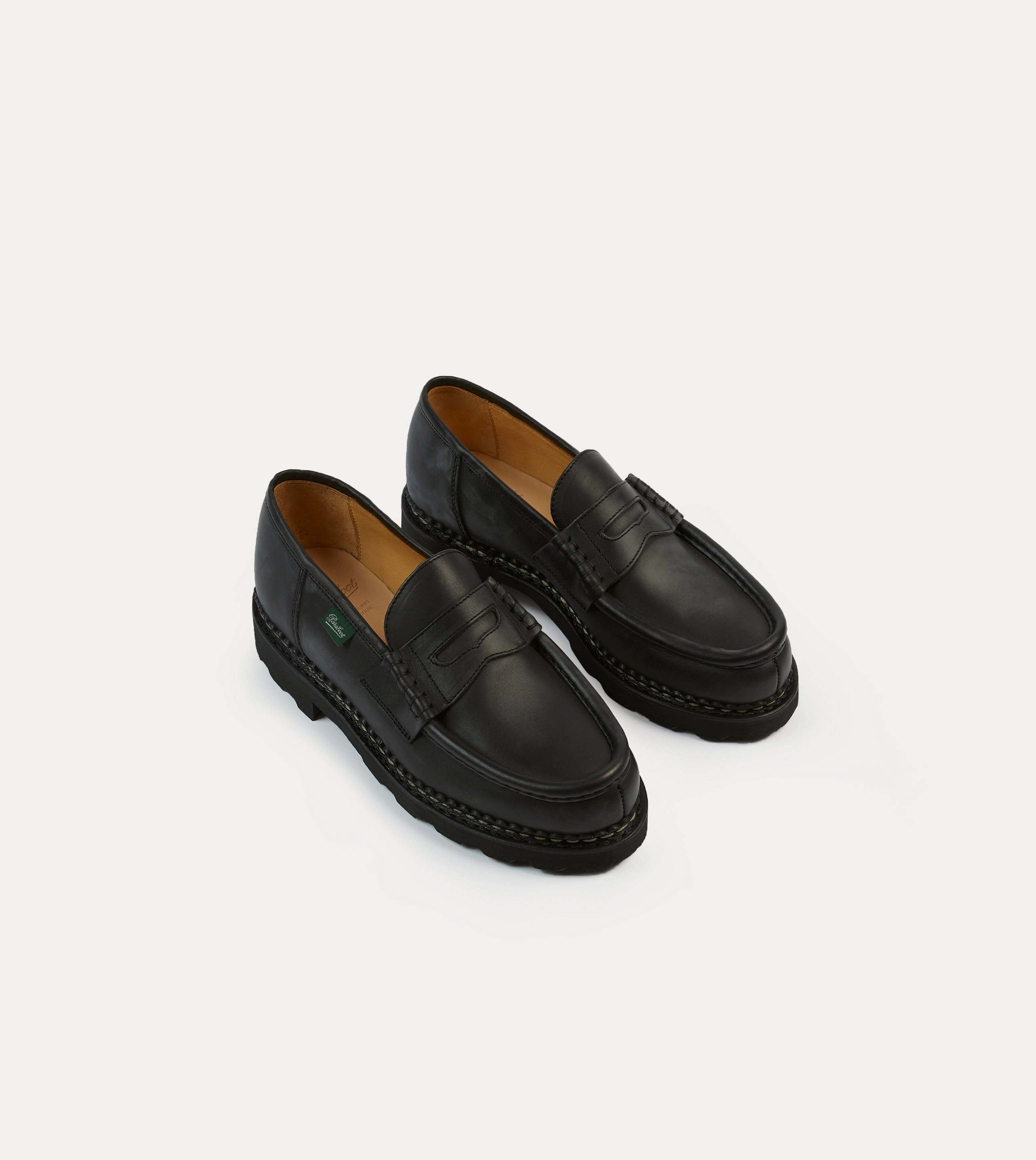 Trendy New York Paraboot Reims Black Leather Loafer