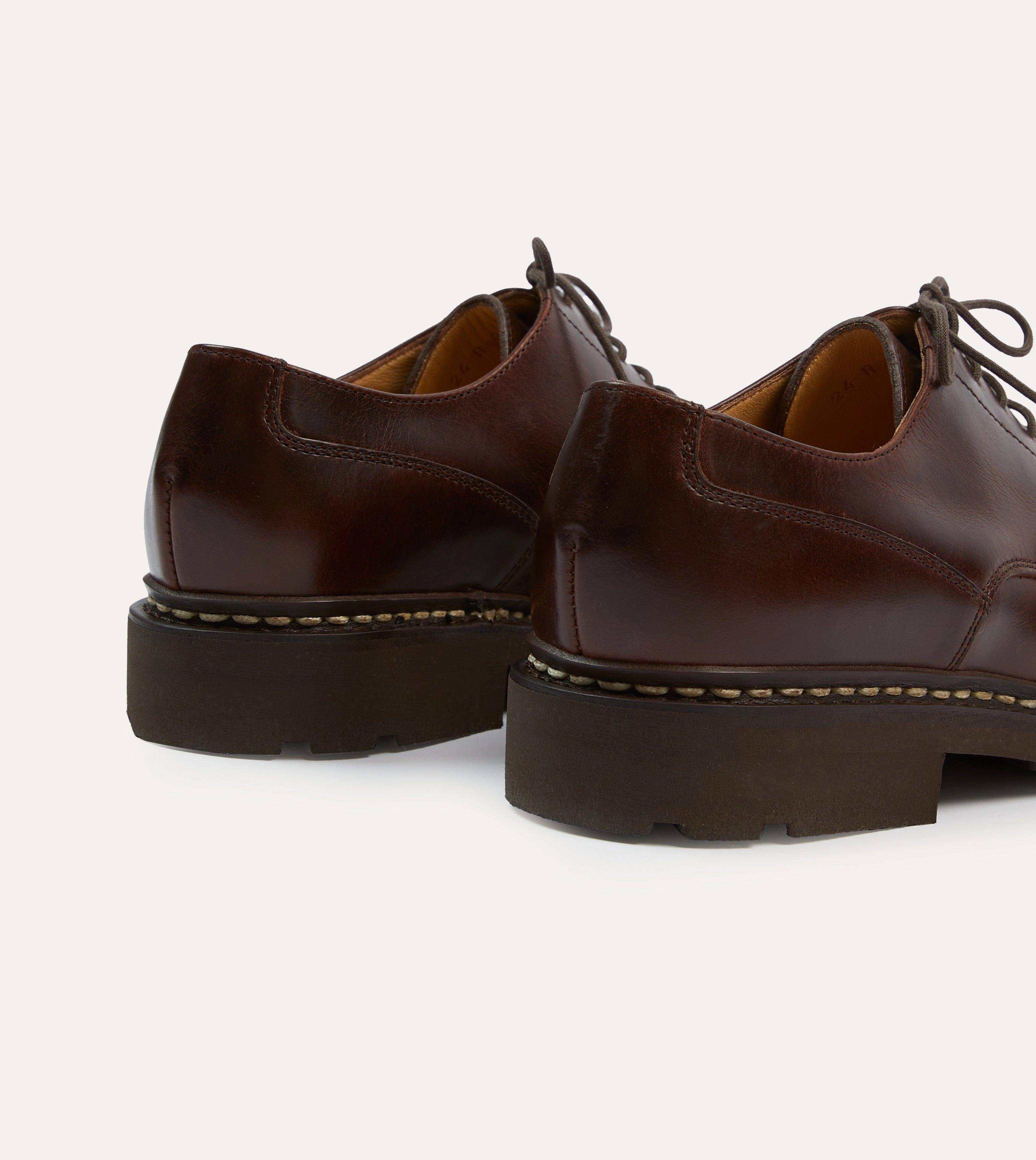All-Day Fit Paraboot Villandry Brown Calf Leather Derby Shoe