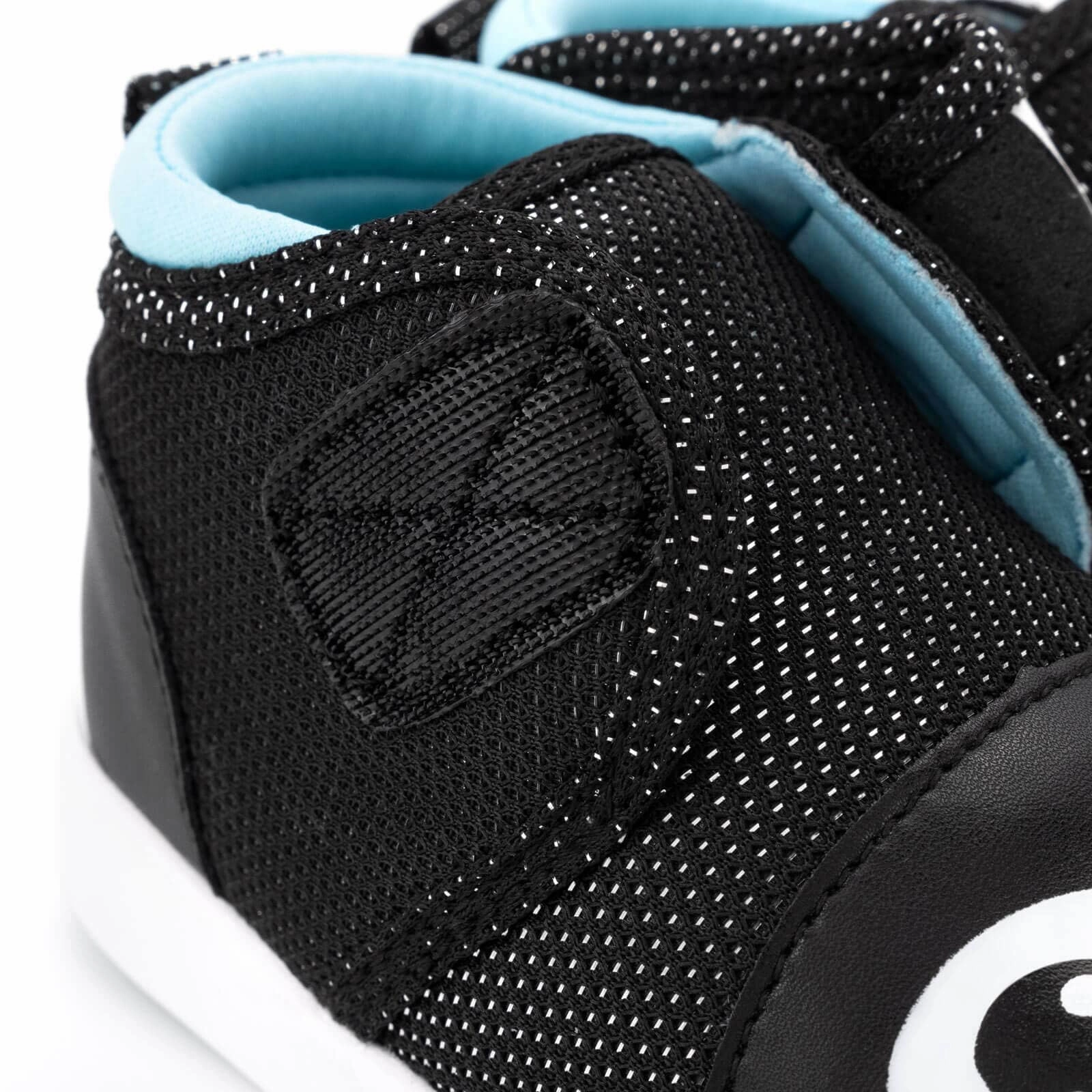 Kind Step Bright Neon Penguin Squeaky Toddler Shoes | Sparkly Black