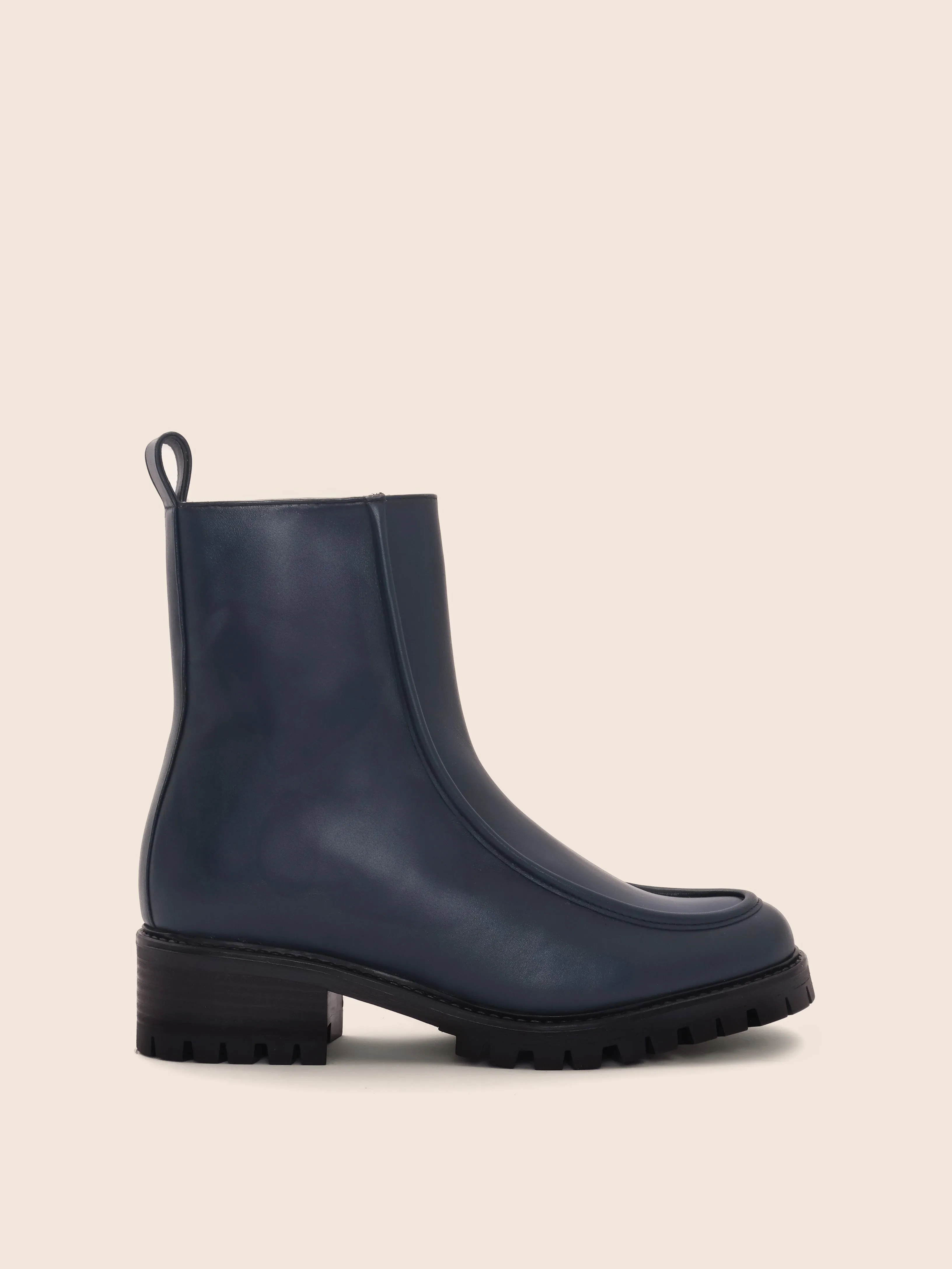 Side Zip Protective Gear Vigo Navy Lined Boot