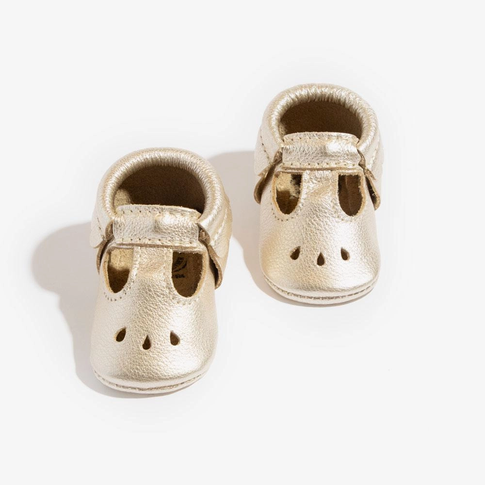 Fall kids' attire Platinum Mary Jane Baby Shoe