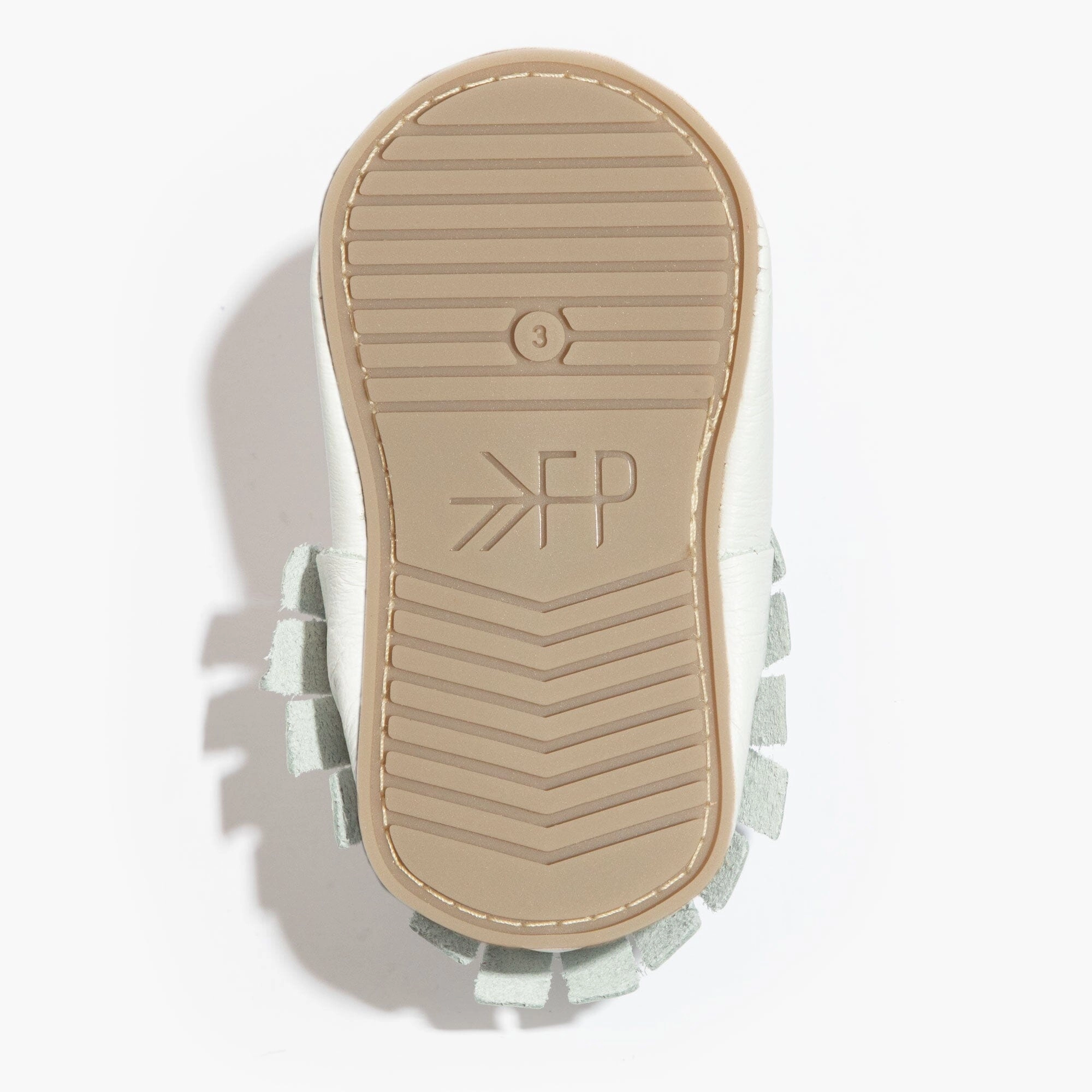 Toasted Bright White Moccasin Baby Shoe Low Profile