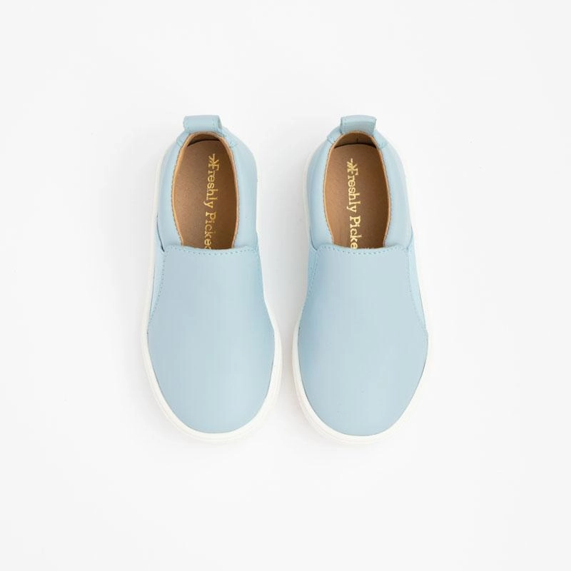 Comfort Platform Powder Blue Slip On Sneaker