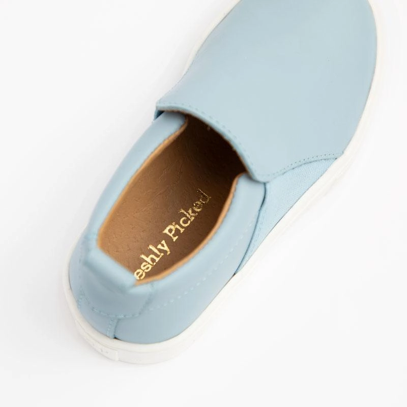 Powder Blue Slip On Sneaker Multi Surface Traction