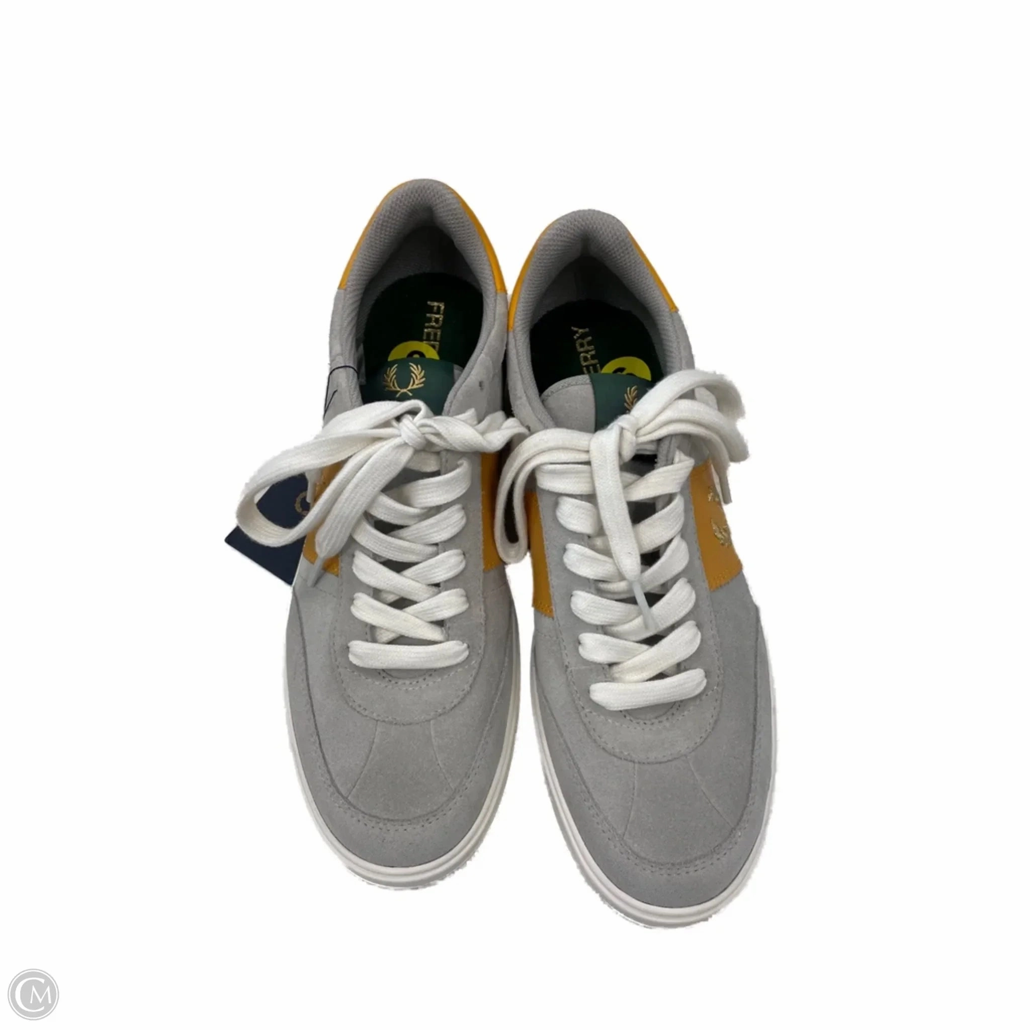 Shoes Sneakers By Cmc In Grey & Yellow, Size: 9 Durable Rubber Dynamic Heel Cup