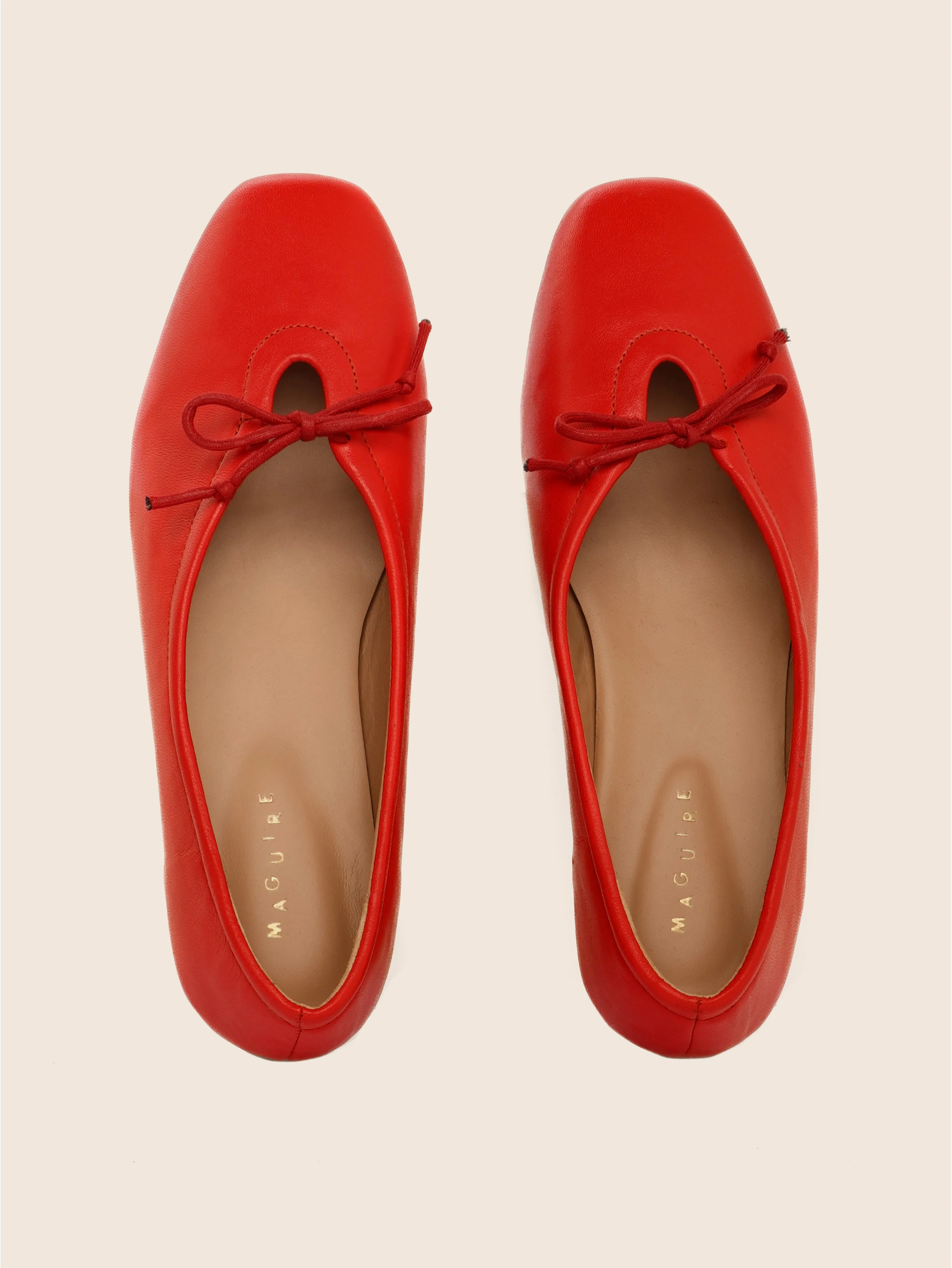 Arch Support Shoes Prato Lipstick Ballerina