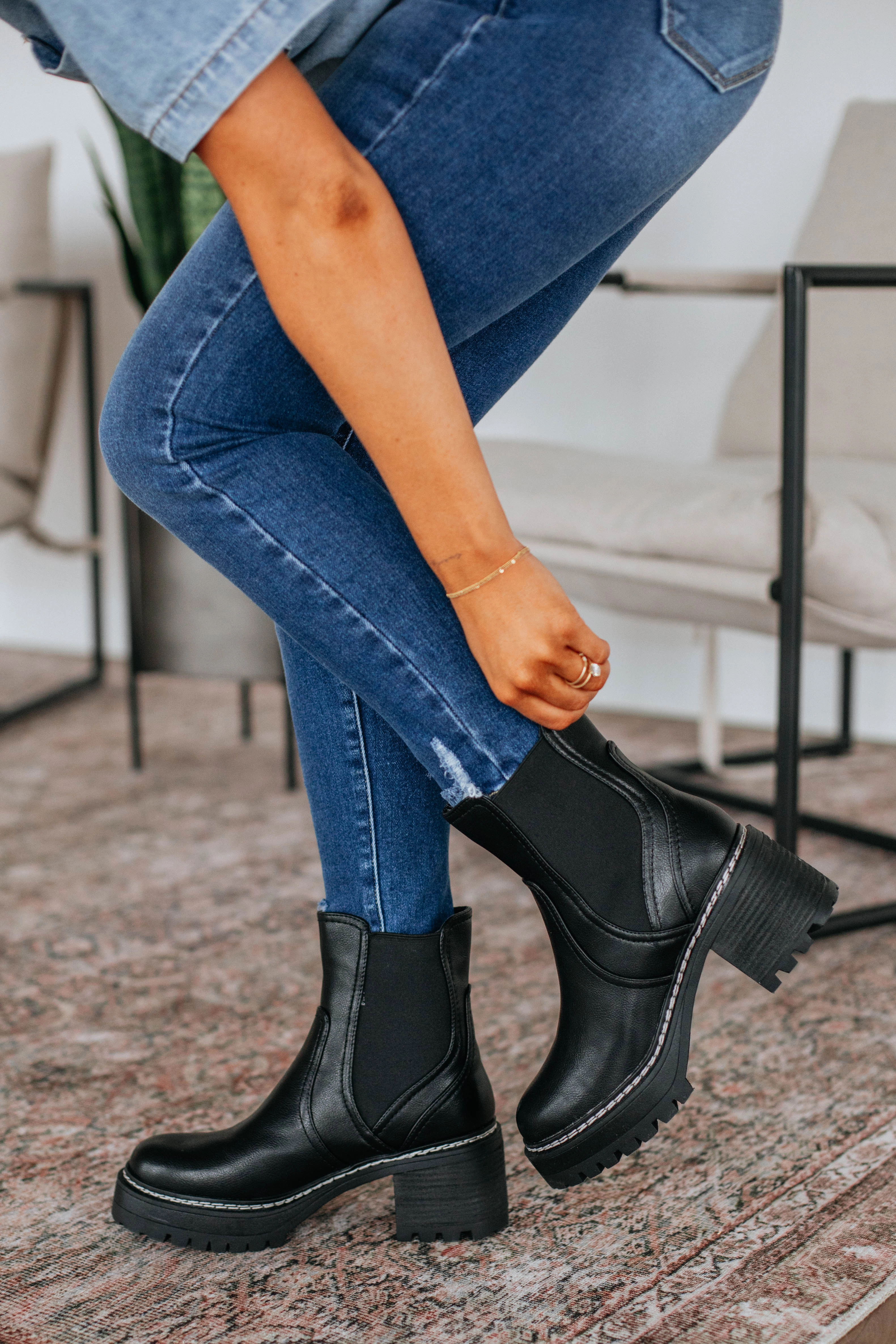 Prioritizing Me Boots - Black Slip On Convenience Game Fit