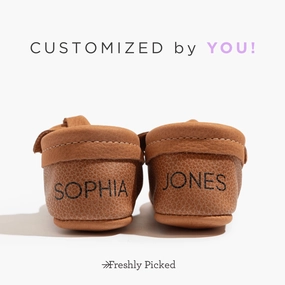 Custom Soft Sole Baby Shoe ReinforcedToeCap DoubleStitchedSeam