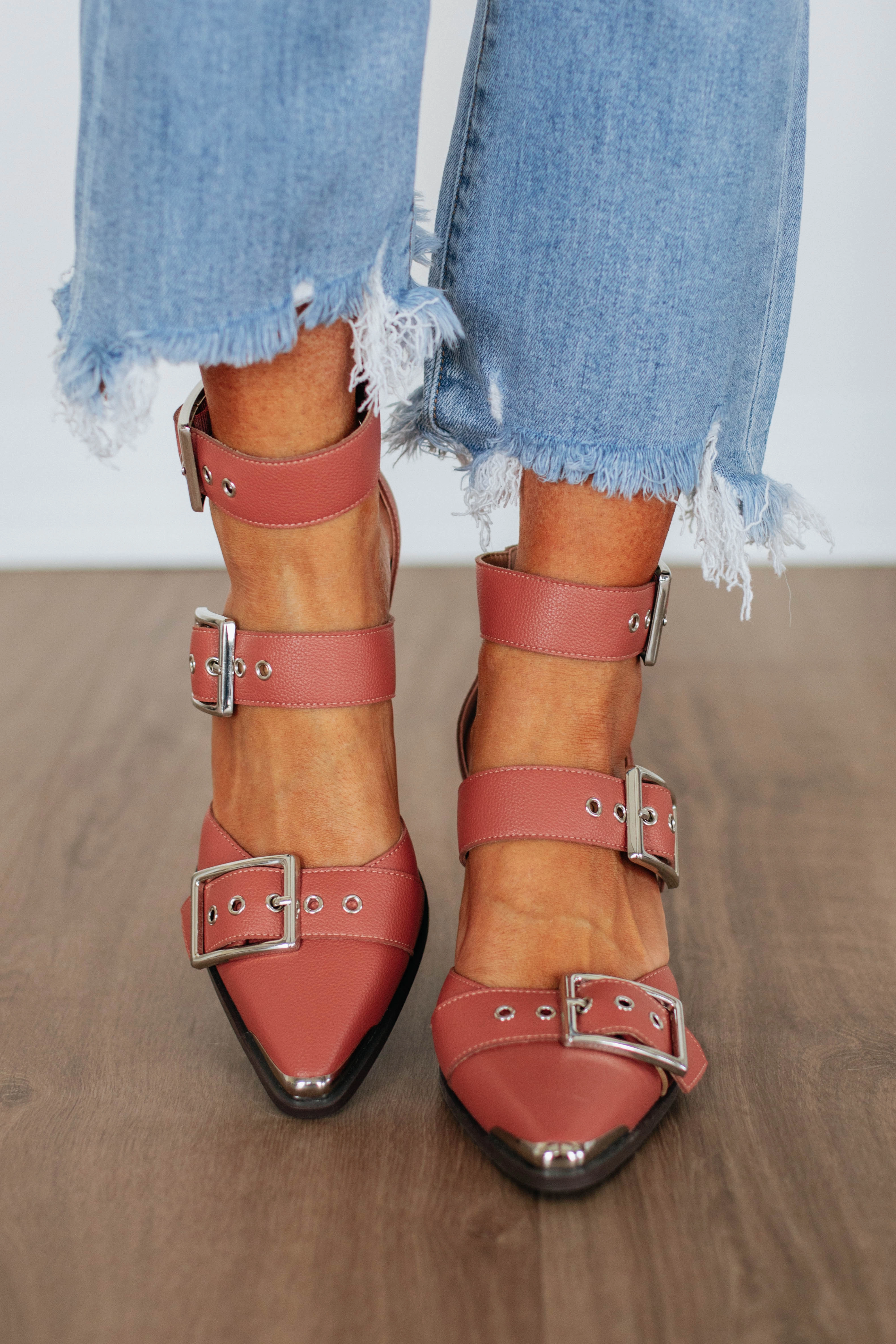 Freeze Grip Proving My Point Heels - Mauve